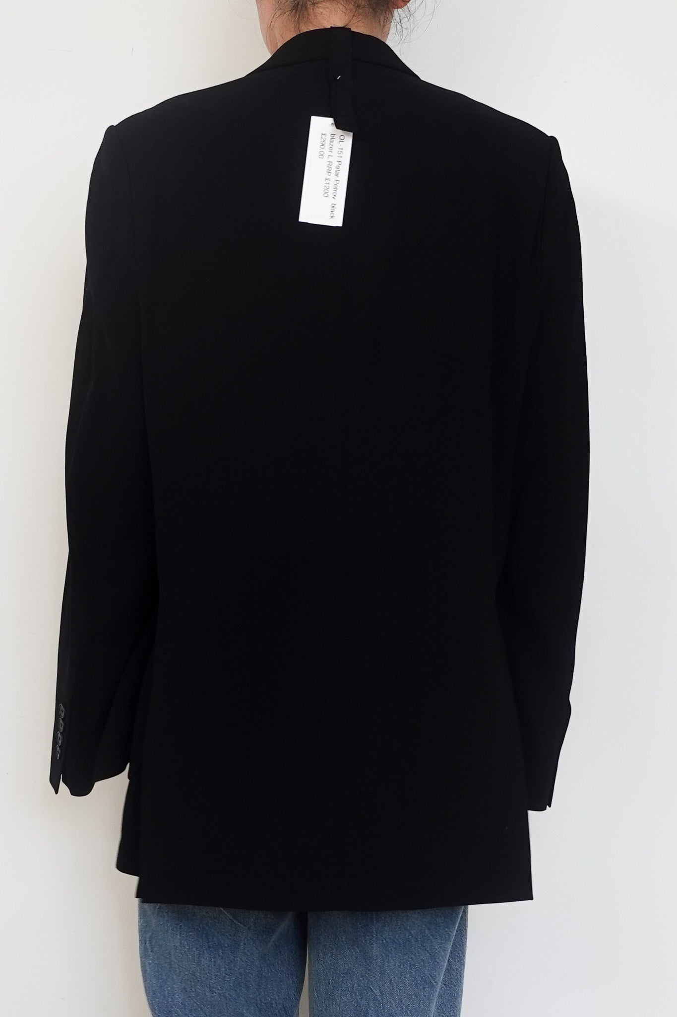 Petar Petrov Black Evening Button Blazer RRP £1200 | Authentic Preloved - Reloved Again