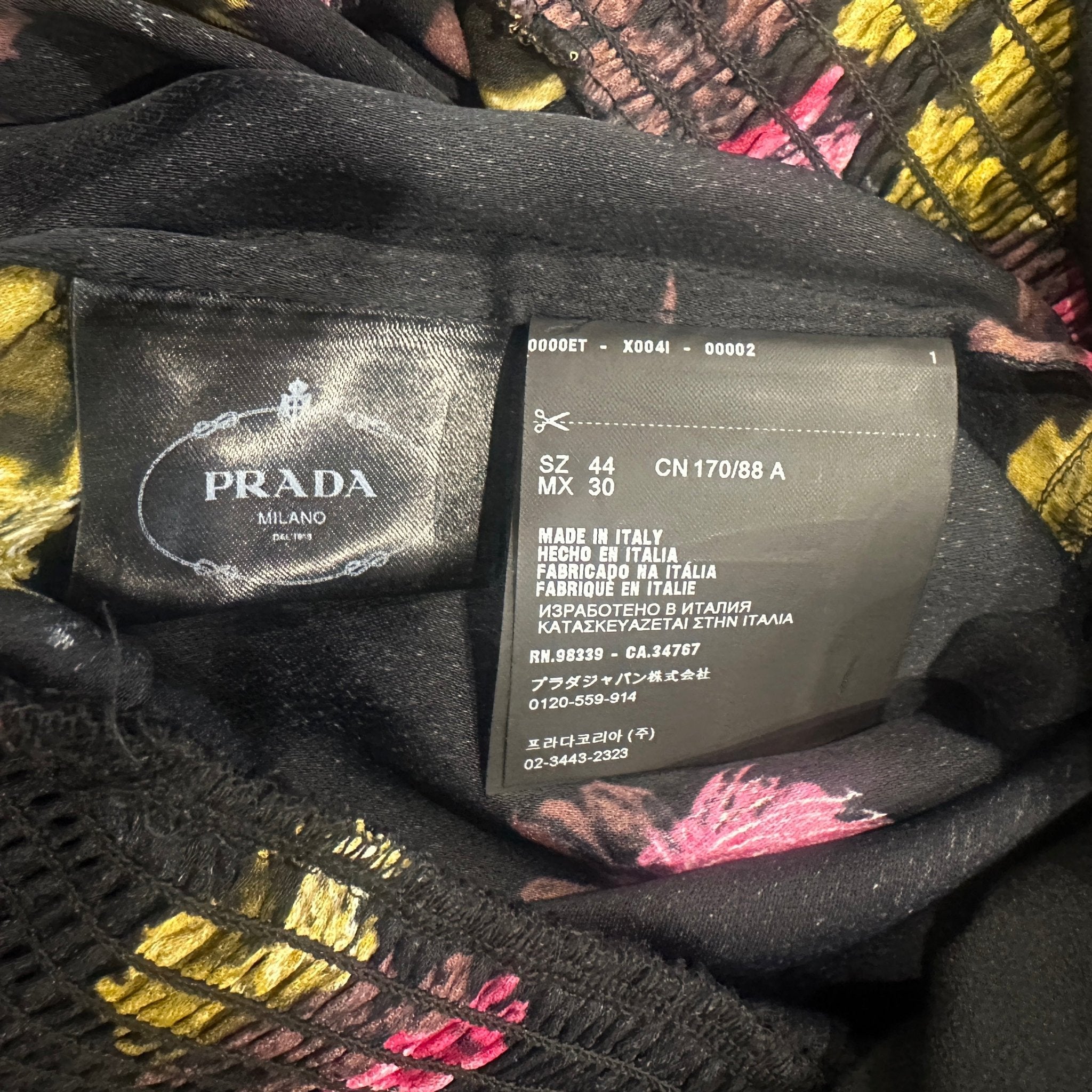 Prada Black Floral Dress RRP £1240 | Authentic Preloved - Reloved Again