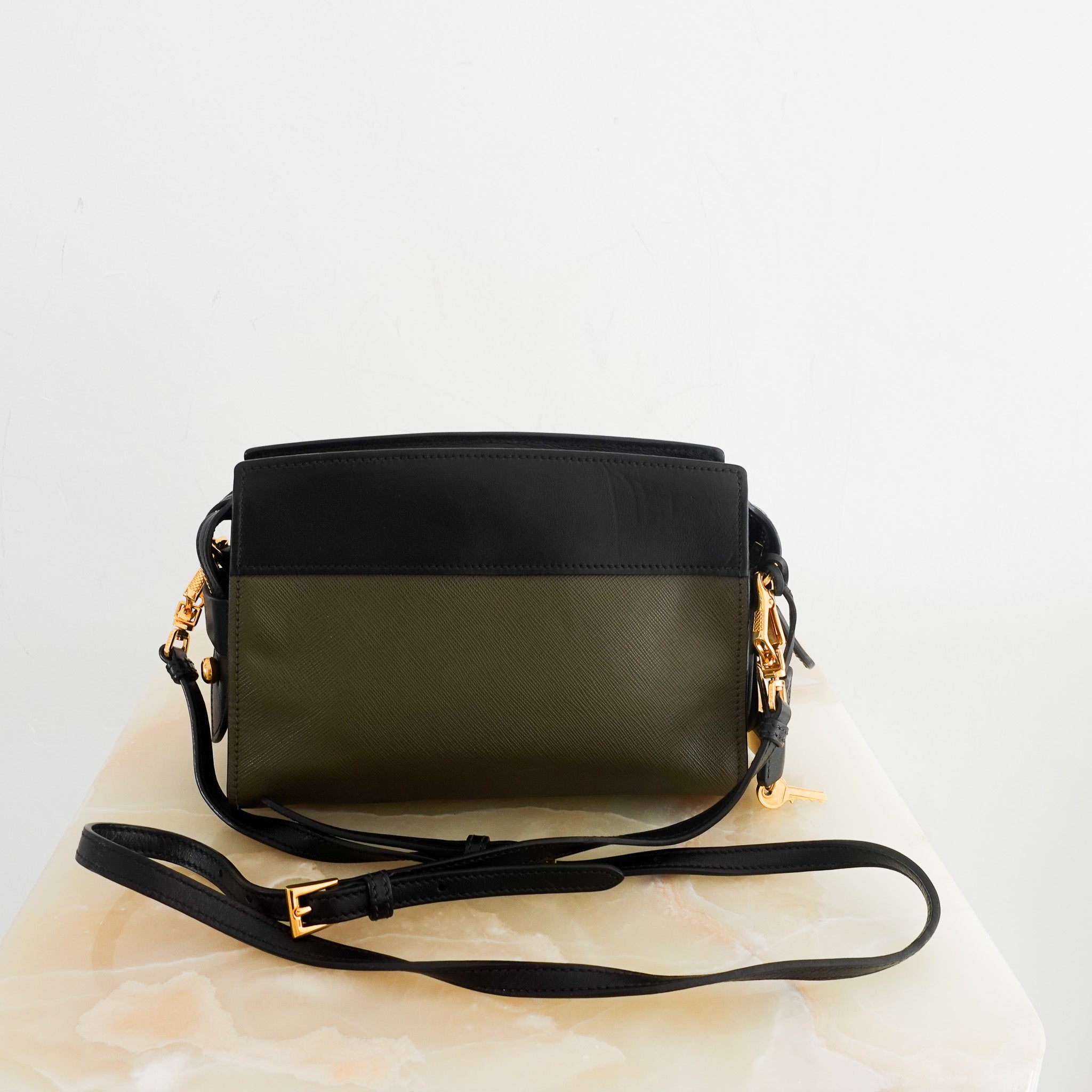 Prada Black & Green Esplanade Crossbody RRP £1K | Authentic Preloved - Reloved Again