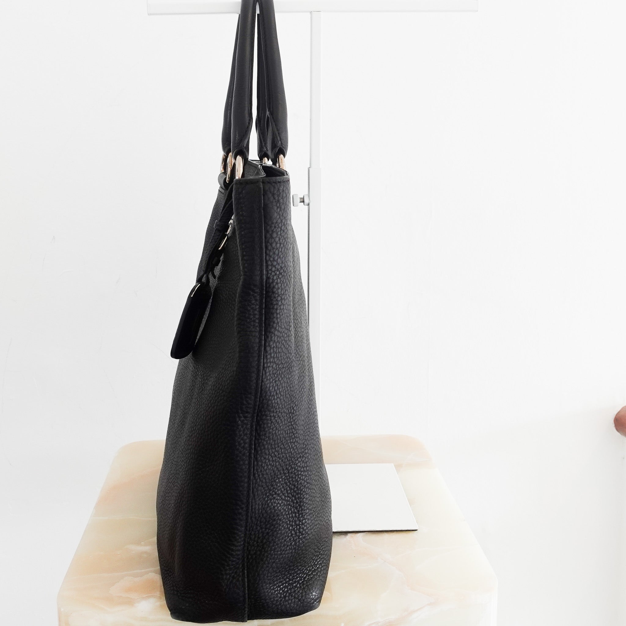 Prada Vitello Daino black Tote Bag | Authentic Preloved - Reloved Again
