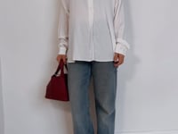 ITALY 0039 white silk shirt