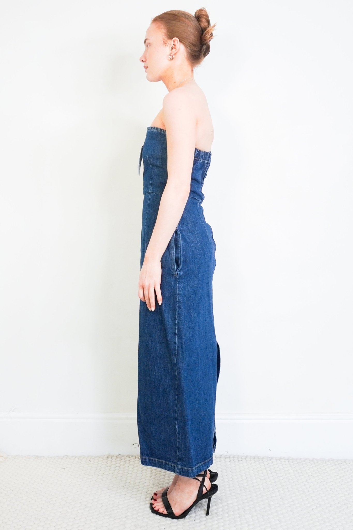 Raey Strapless Denim Dress RRP £300 | Authentic Preloved - Reloved Again