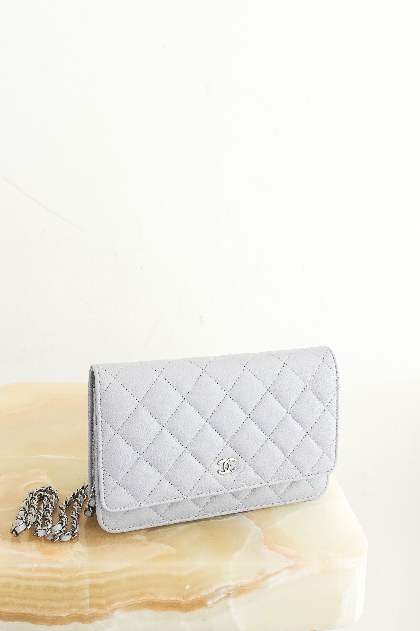 RARE Chanel Caviar Leather WOC Wallet On Chain RRP £4000 | Authentic Preloved - Reloved Again