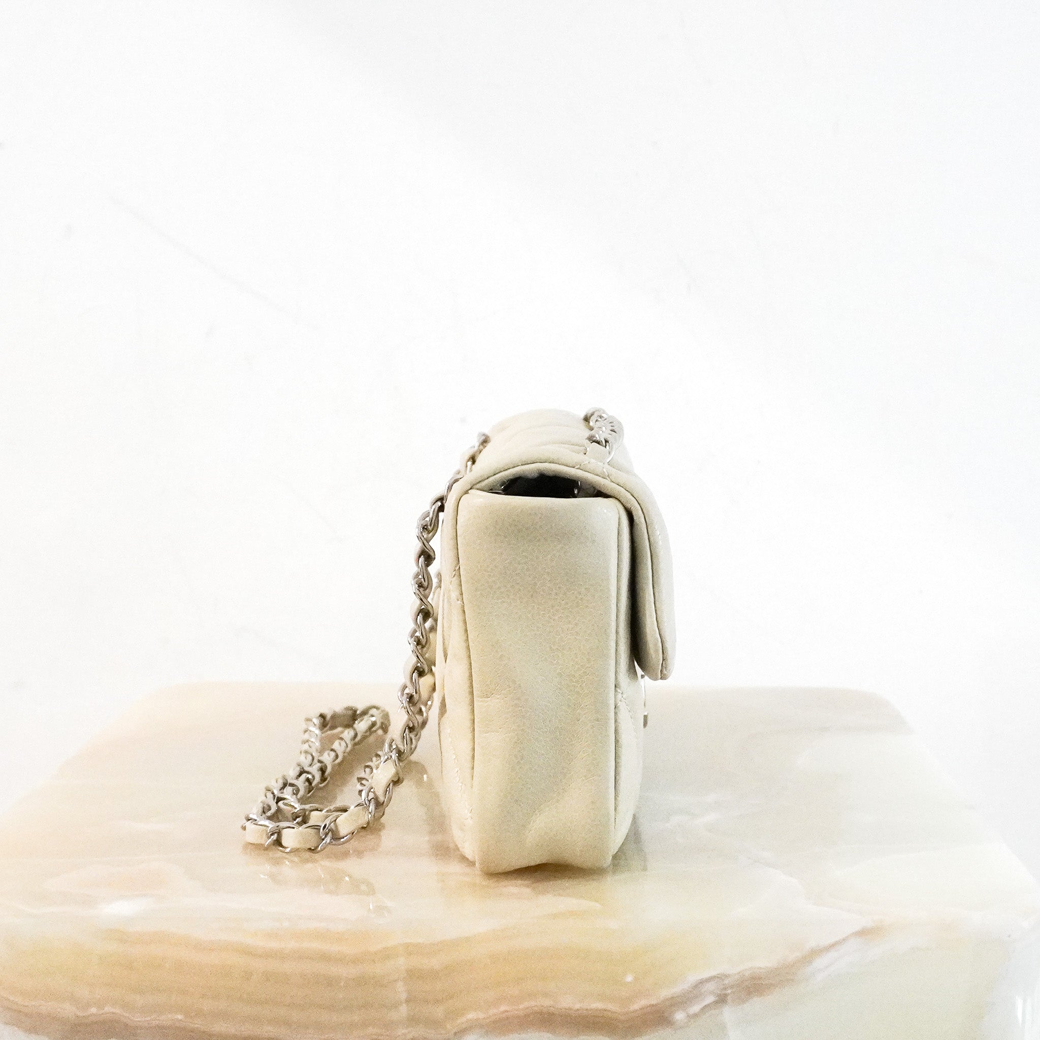 RARE Chanel Nature Glazed Caviar Quilted Flap Shoulder Bag RRP £5100 | Authentic Preloved - Reloved Again