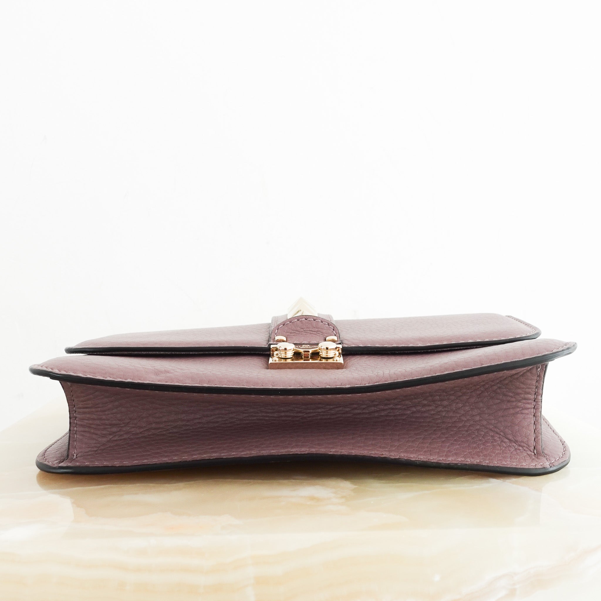 RARE Valentino Glam Lock Bag in Purple rrp £1600 | Authentic Preloved - Reloved Again