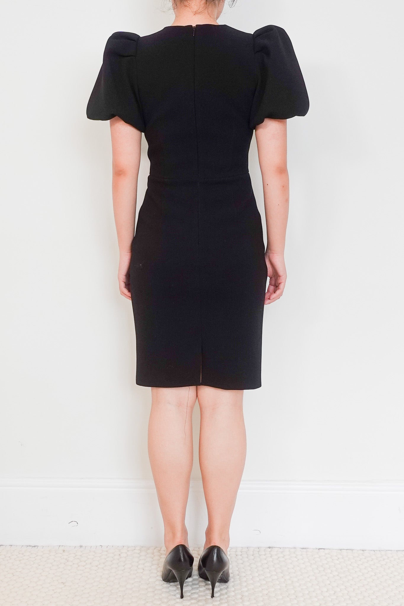 Rebecca Vallance Black Emellished Bow Midi Dress RRP £700 | Authentic Preloved - Reloved Again