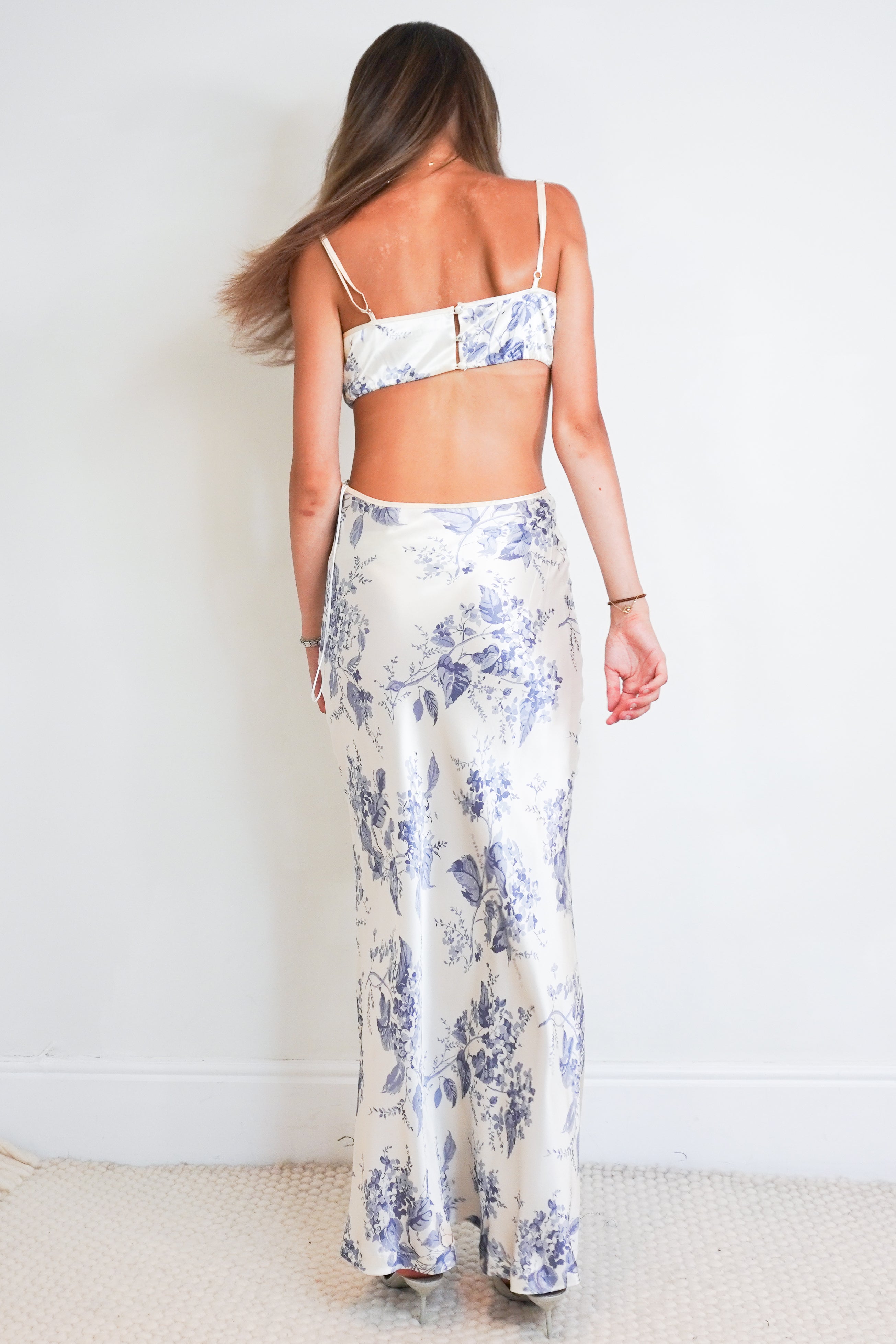 Back picture of Reformation silk dress