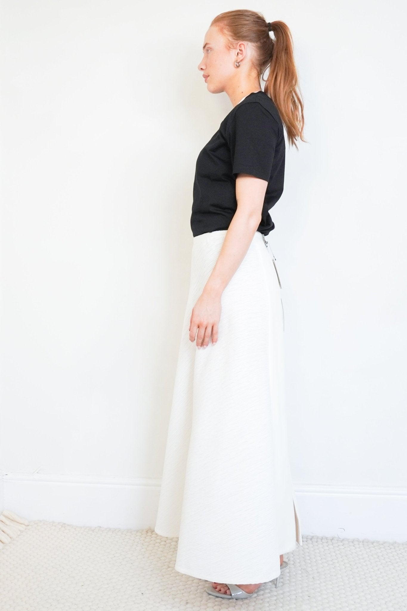 Roland Mouret White Maxi Skirt (RRP £395) | Authentic Preloved - Reloved Again