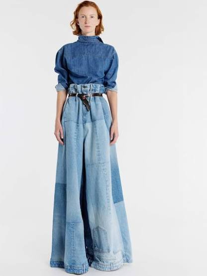 NEW A.W.A.K.E. MODE Wide Leg Denim Pants RRP £445 | Authentic Preloved - Reloved Again