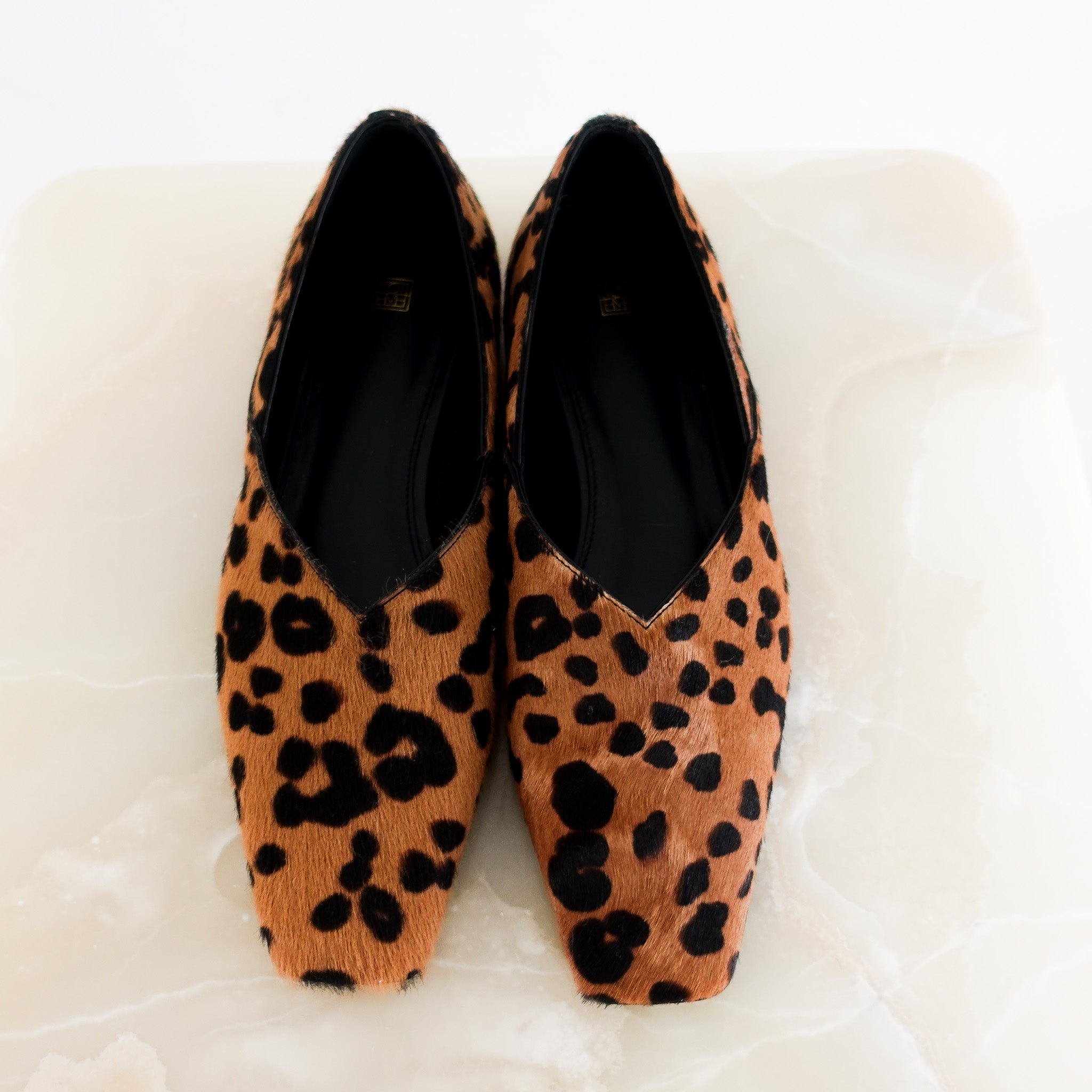 toteme-everyday-leopard-print-flats-front-picture-chelsea-london