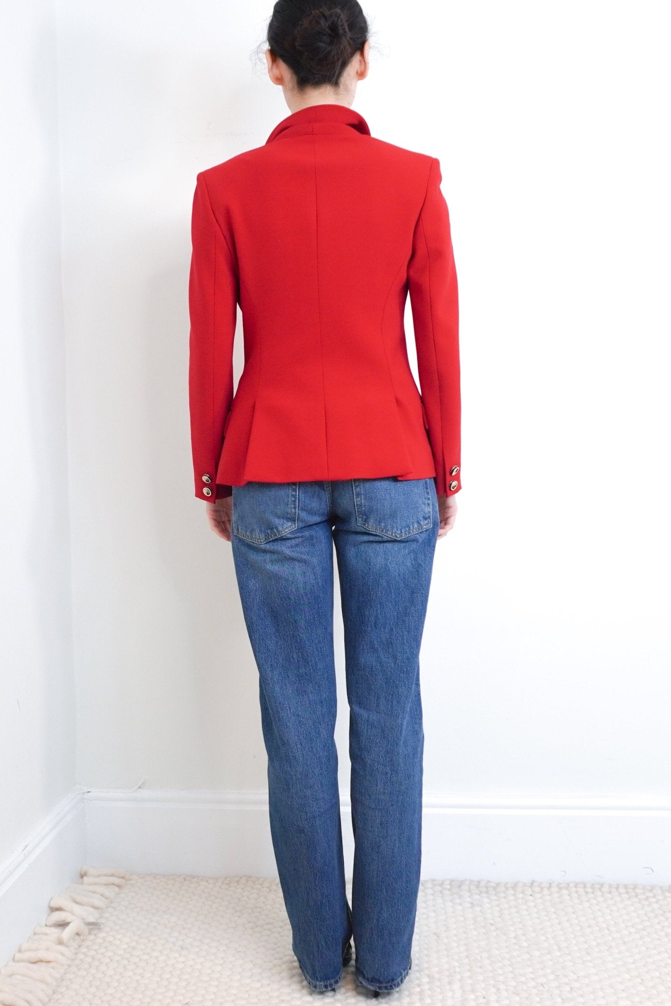 Versace Collection Vintage Red Blazer RRP £1K | Authentic Preloved - Reloved Again