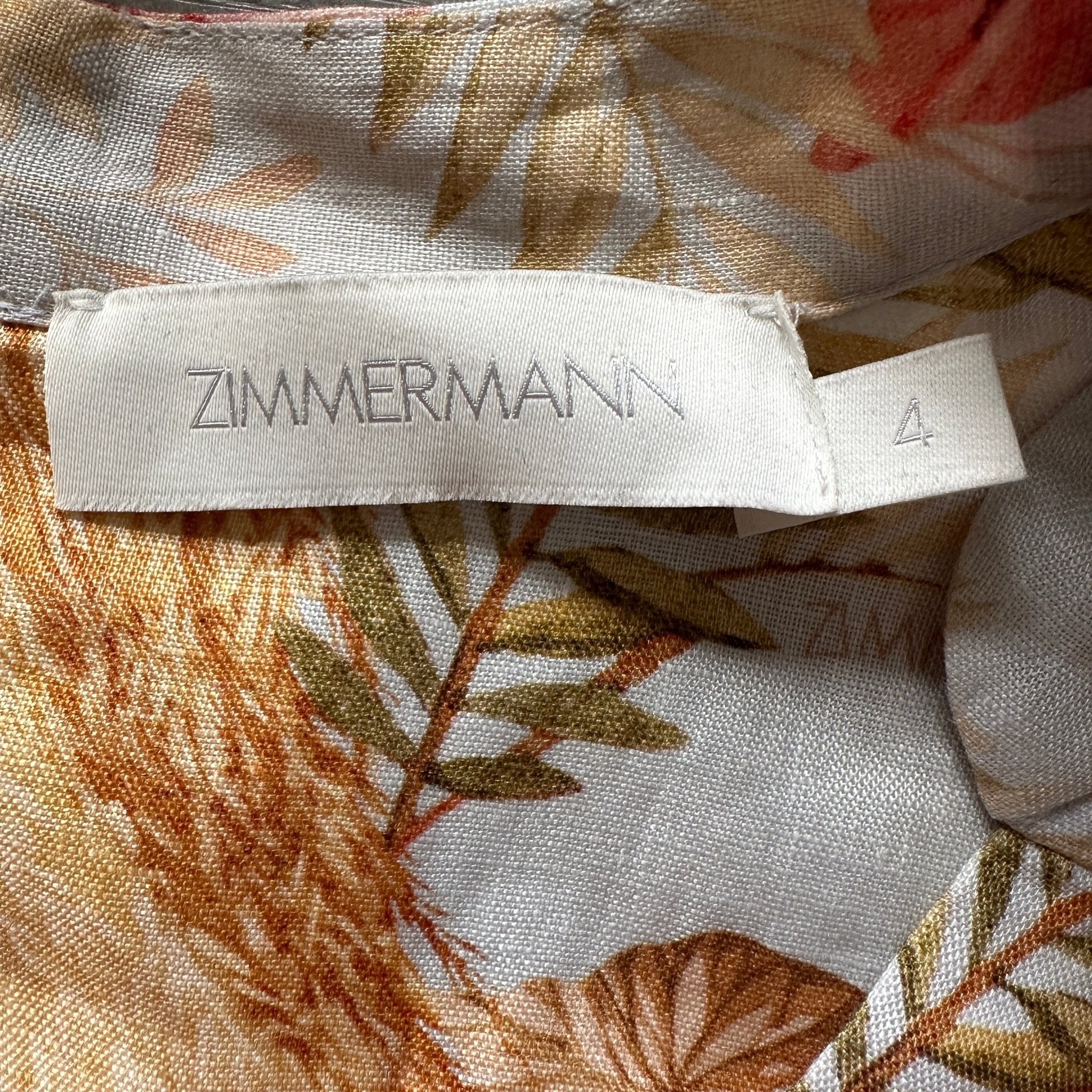 Zimmerman Blue Tropical Mini Dress RRP £650 | Authentic & Preloved - Reloved Again