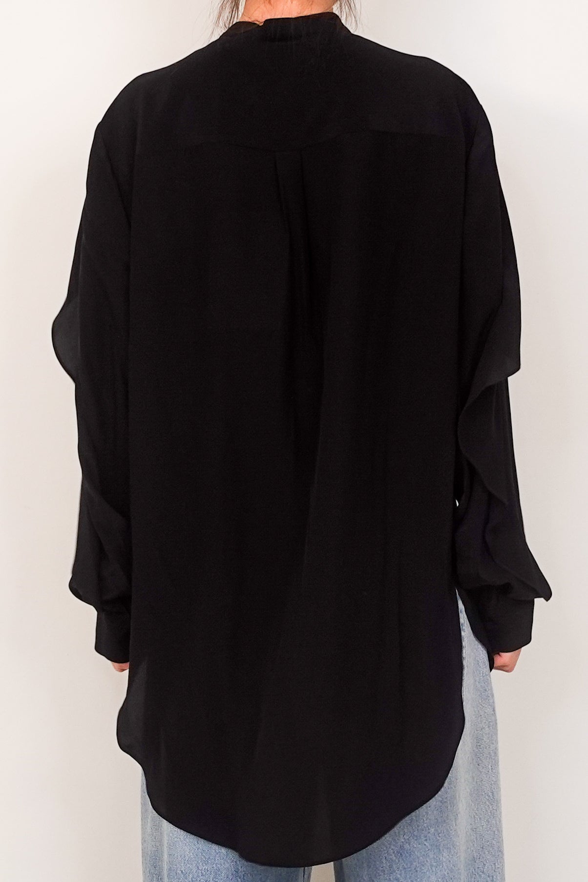 Black silk shirt RRP £800