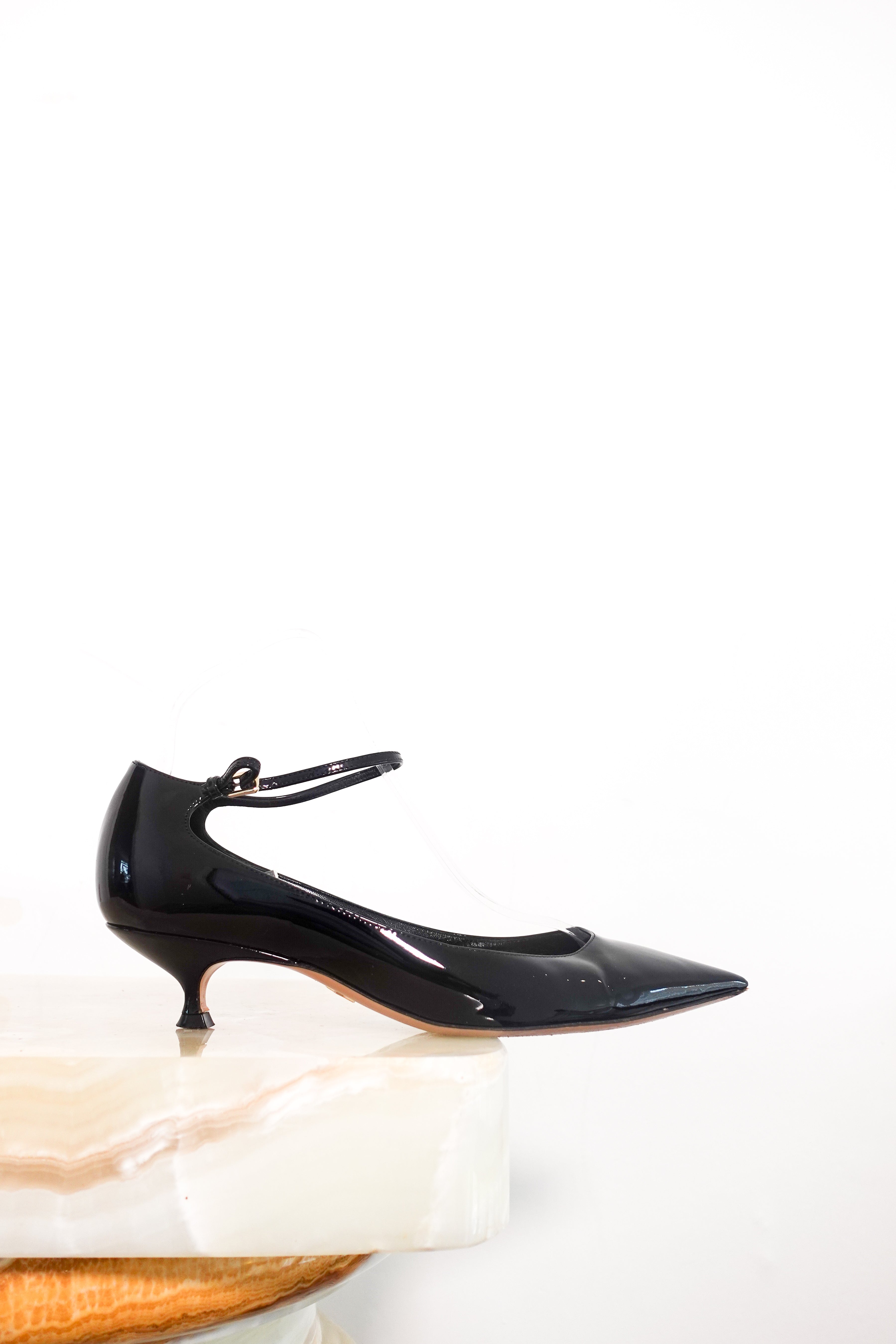 Black kittten heels RRP £890