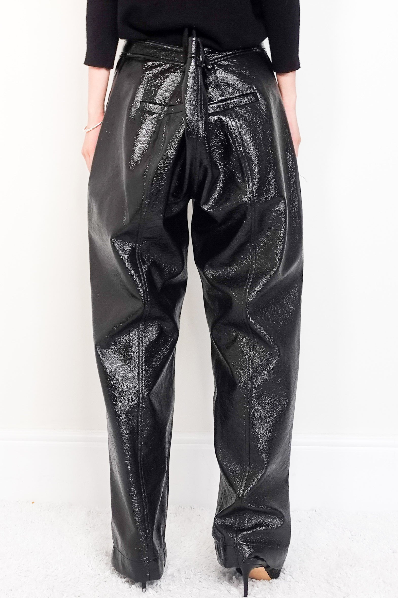 Faux Leather Trousers RRP £250