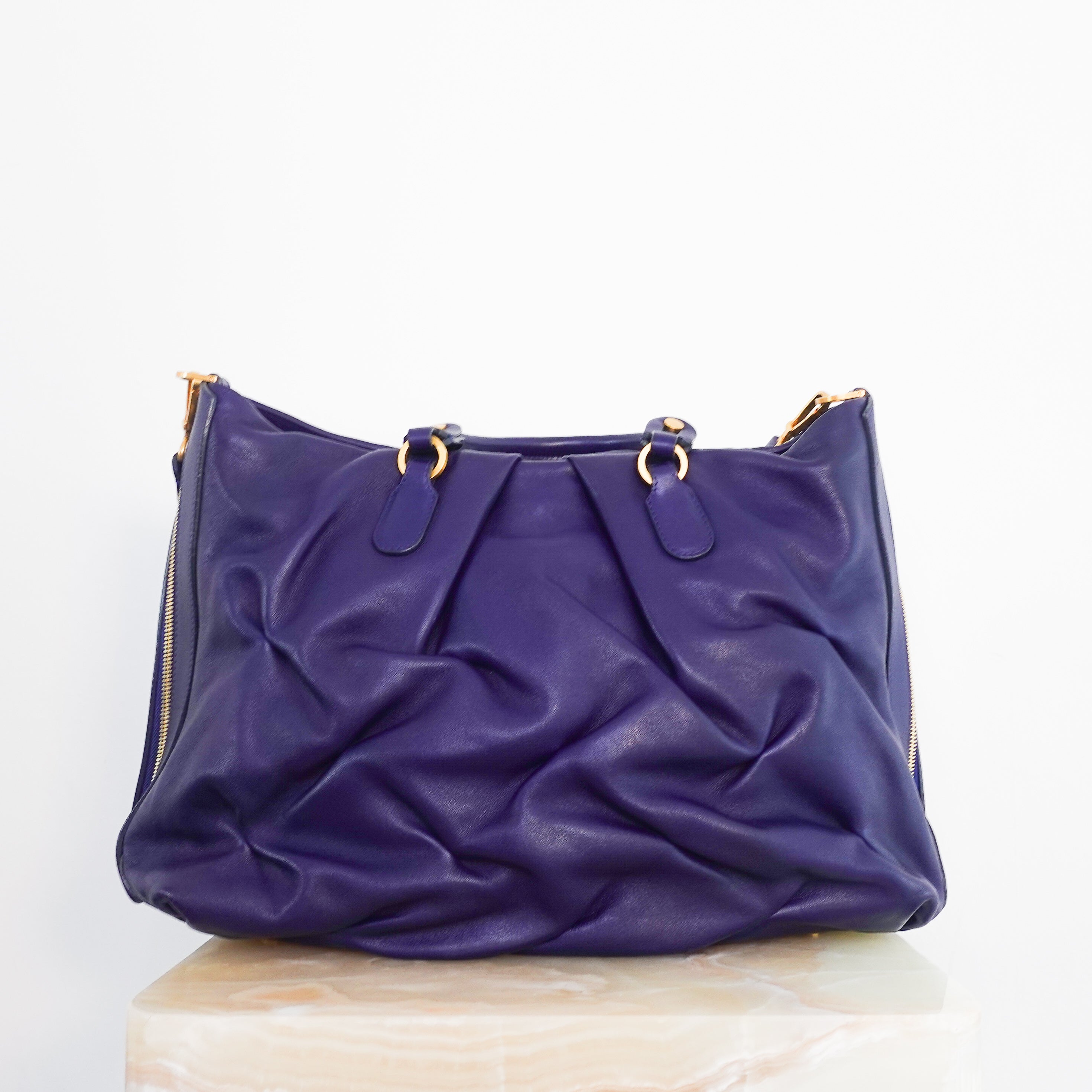 crossbody purple tote bag RRP £700