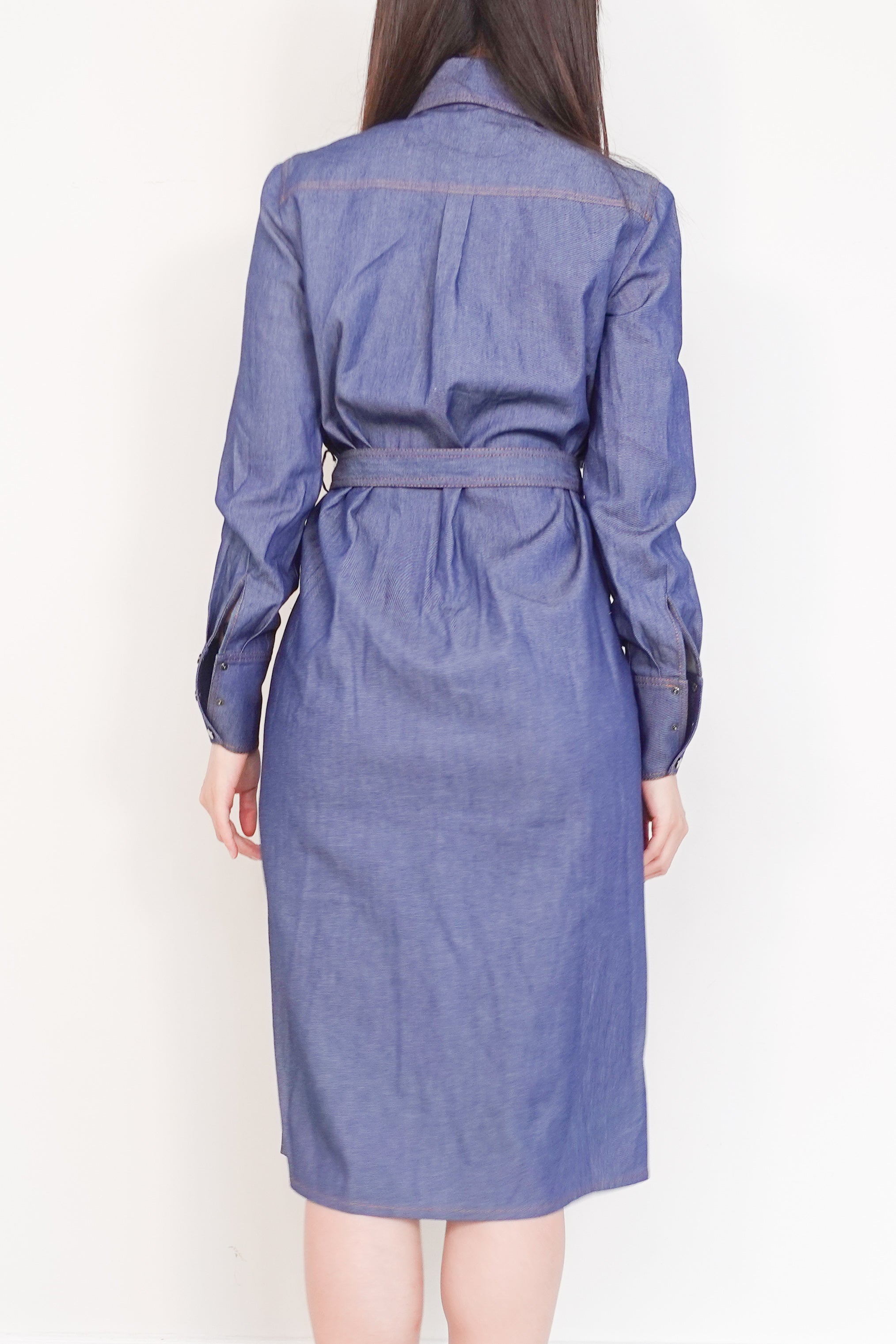 Denim midi dress RRP £250