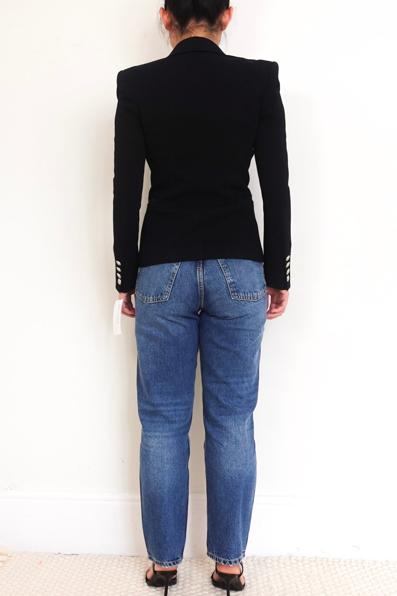 Balmain Black Blazer – Iconic Designer Tailoring preloved RRP £1,125 | Authentic and Preloved - Reloved Again