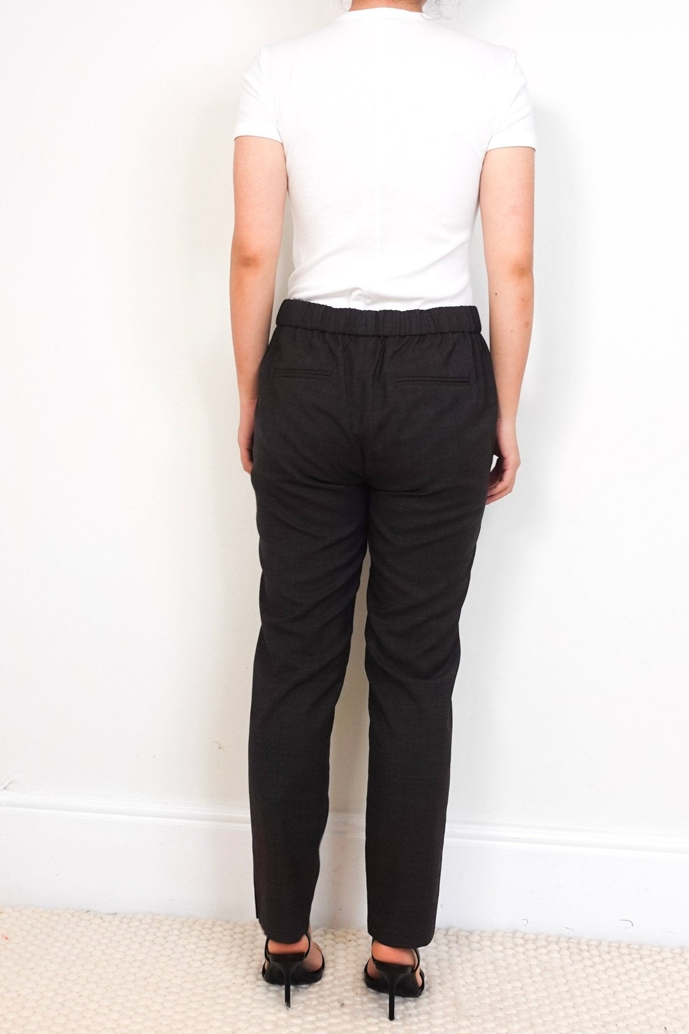 Nili Lotan Brown Corette Checkered Trousers RRP £395 | Authentic Preloved - Reloved Again