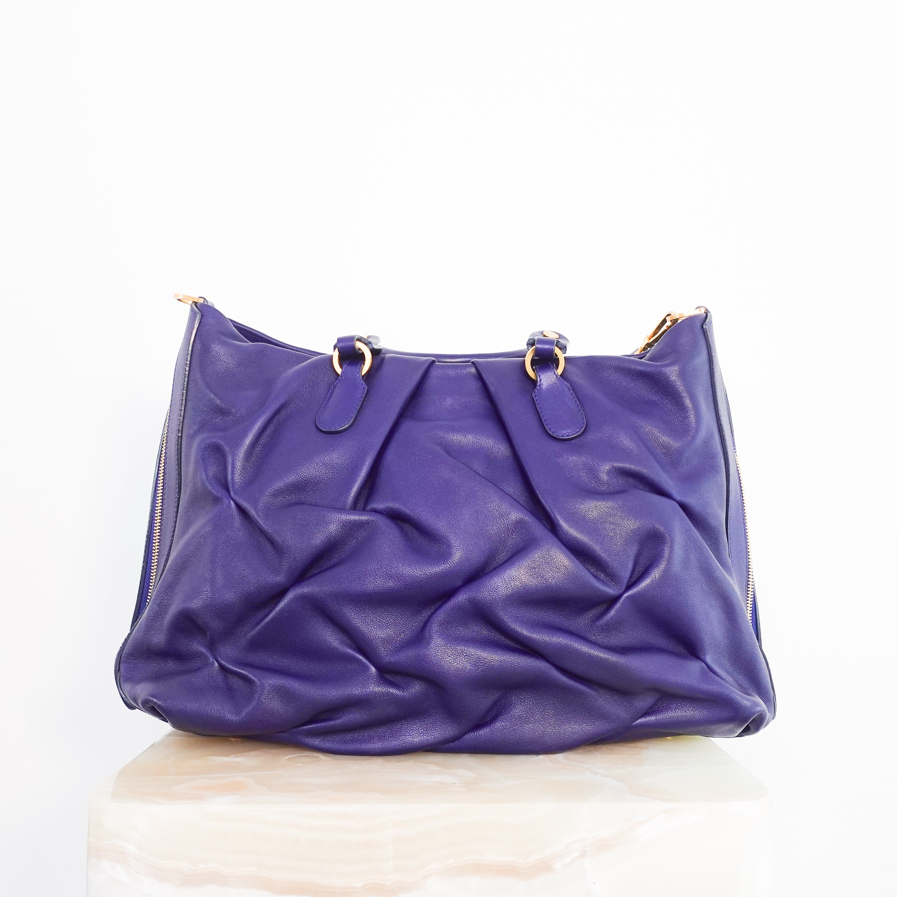 crossbody purple tote bag RRP £700