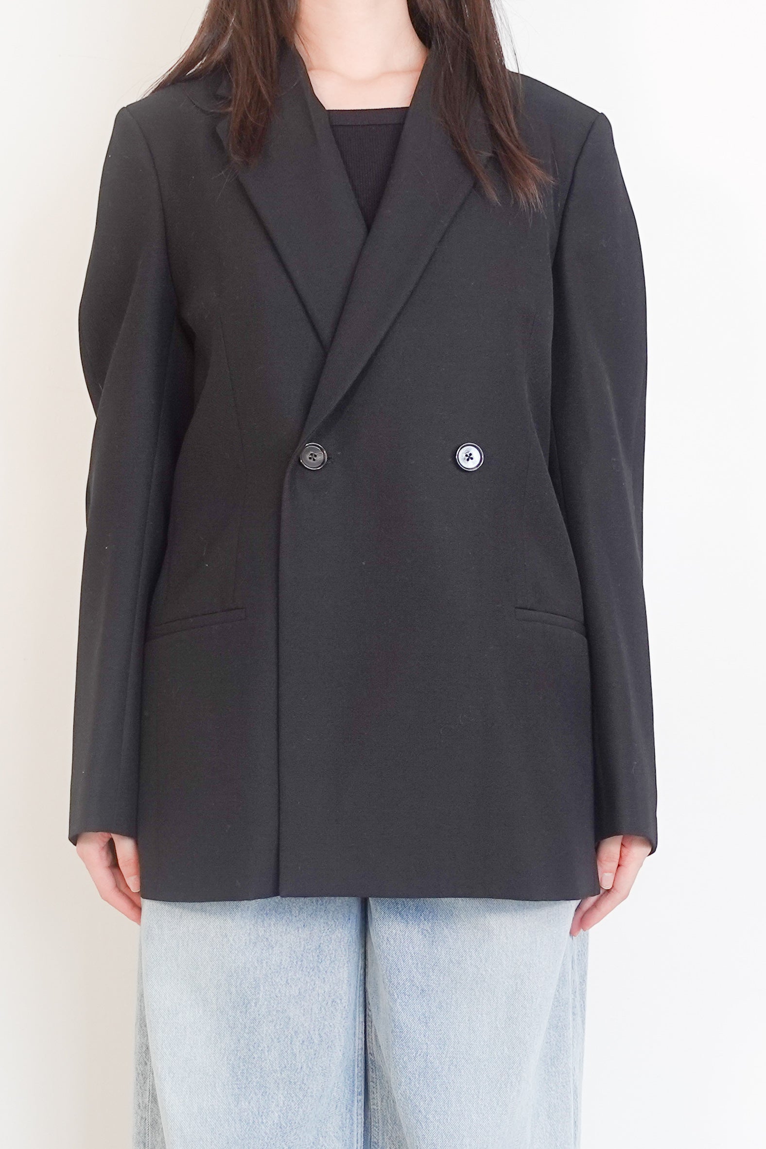 Double breasted wool blazer RRP £500