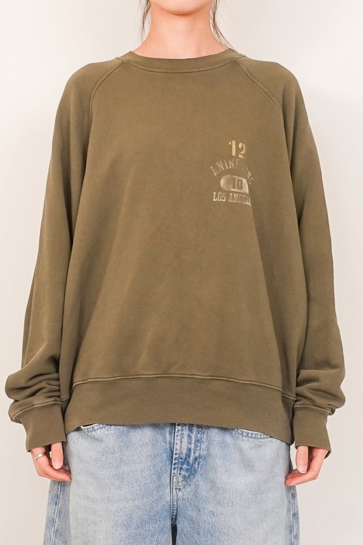 LA logo green sweatshirt RRP £200