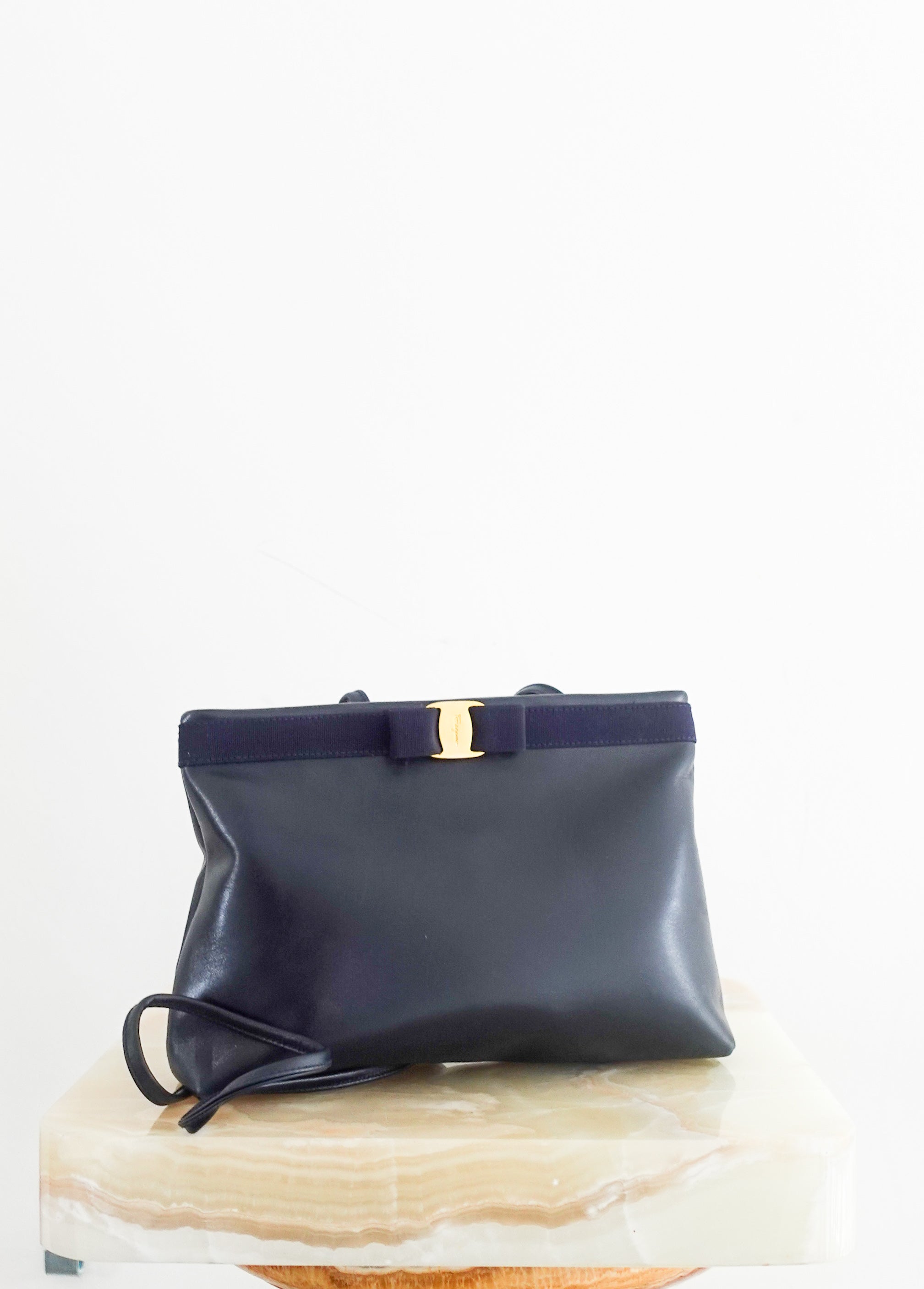 Navy clutch RRP £365