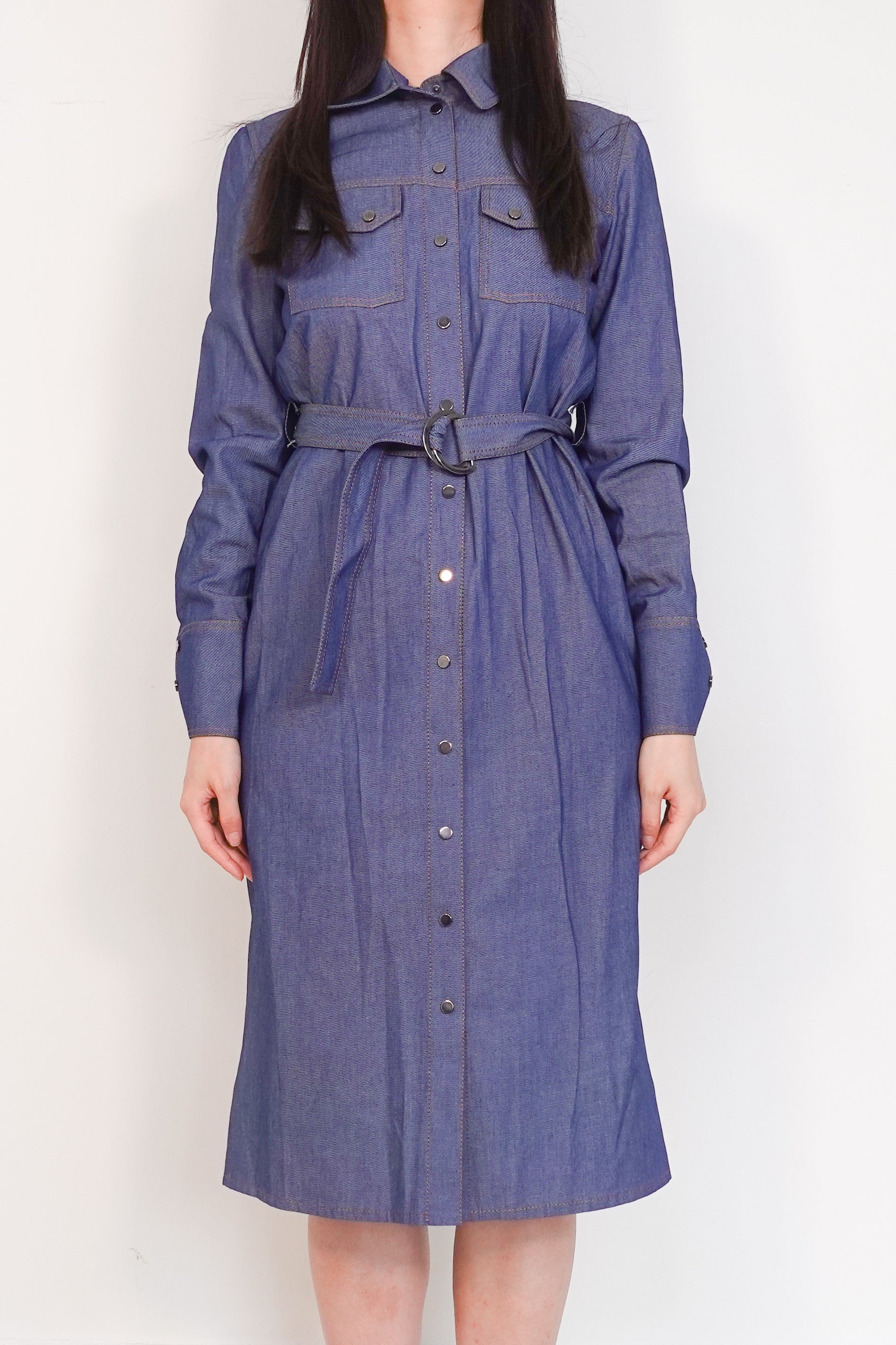 Denim midi dress RRP £250