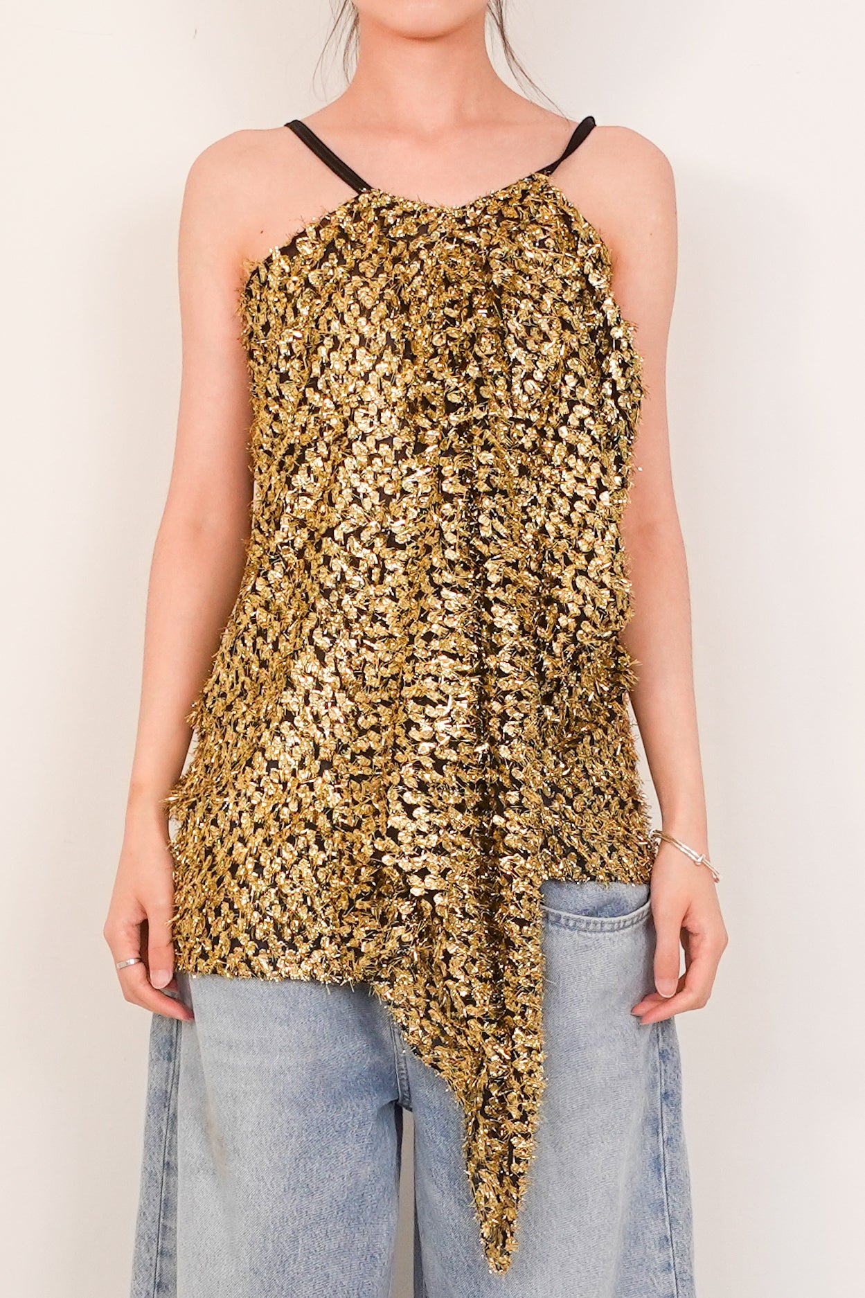 New gold blouse RRP £300