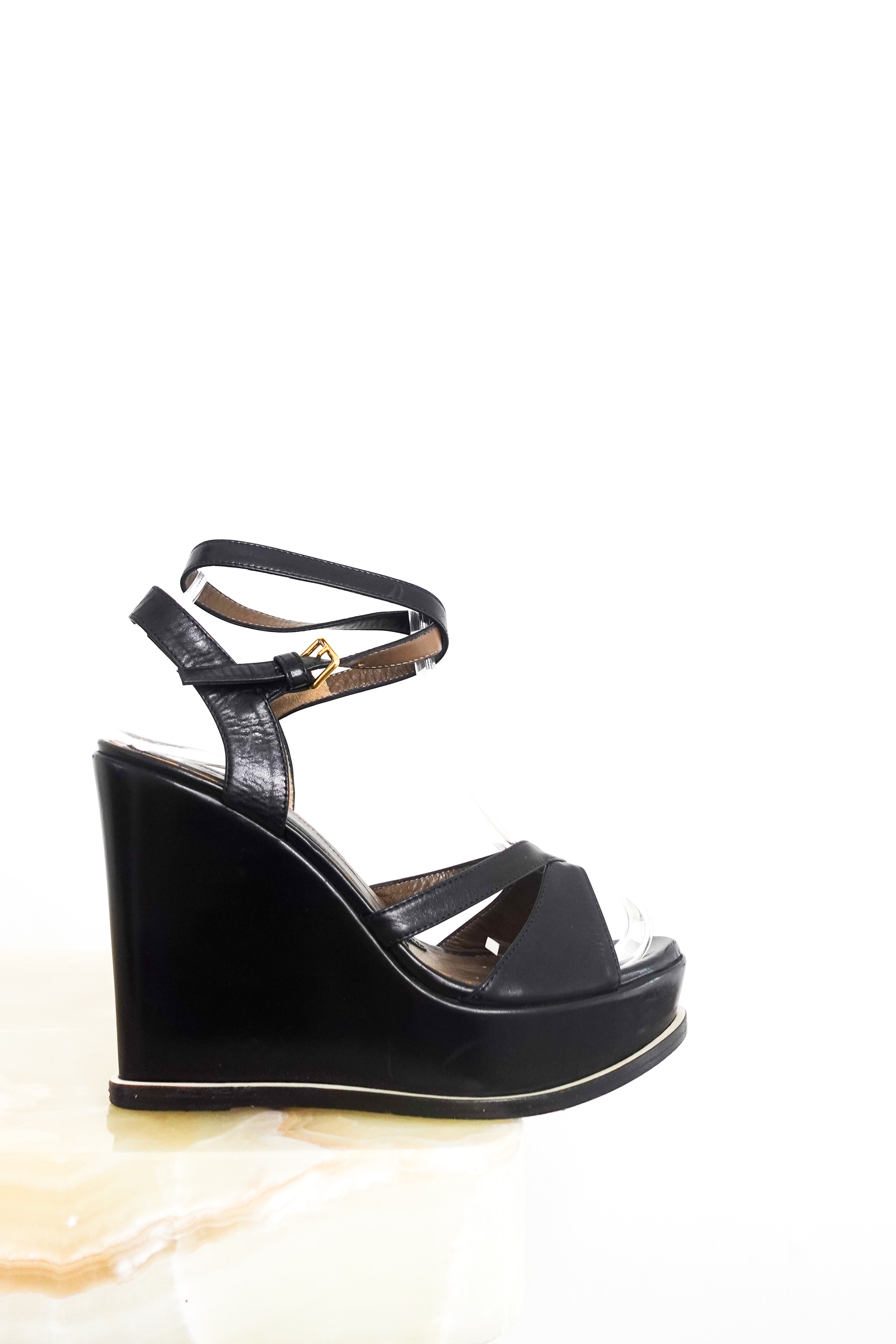 Leather wedges RRP £125