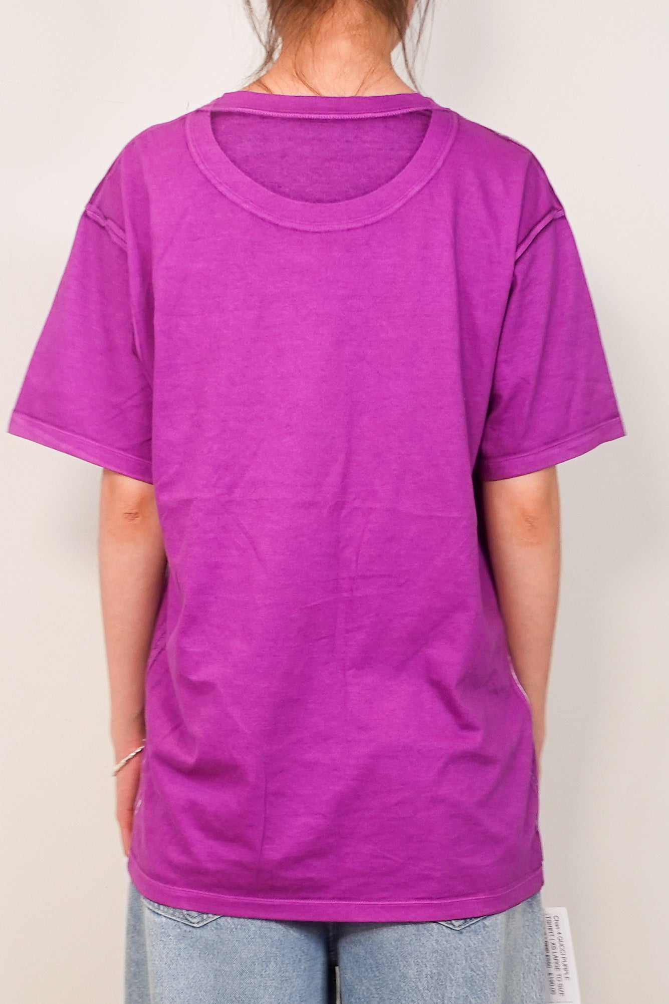 Purple graphic t-shirt RRP £550