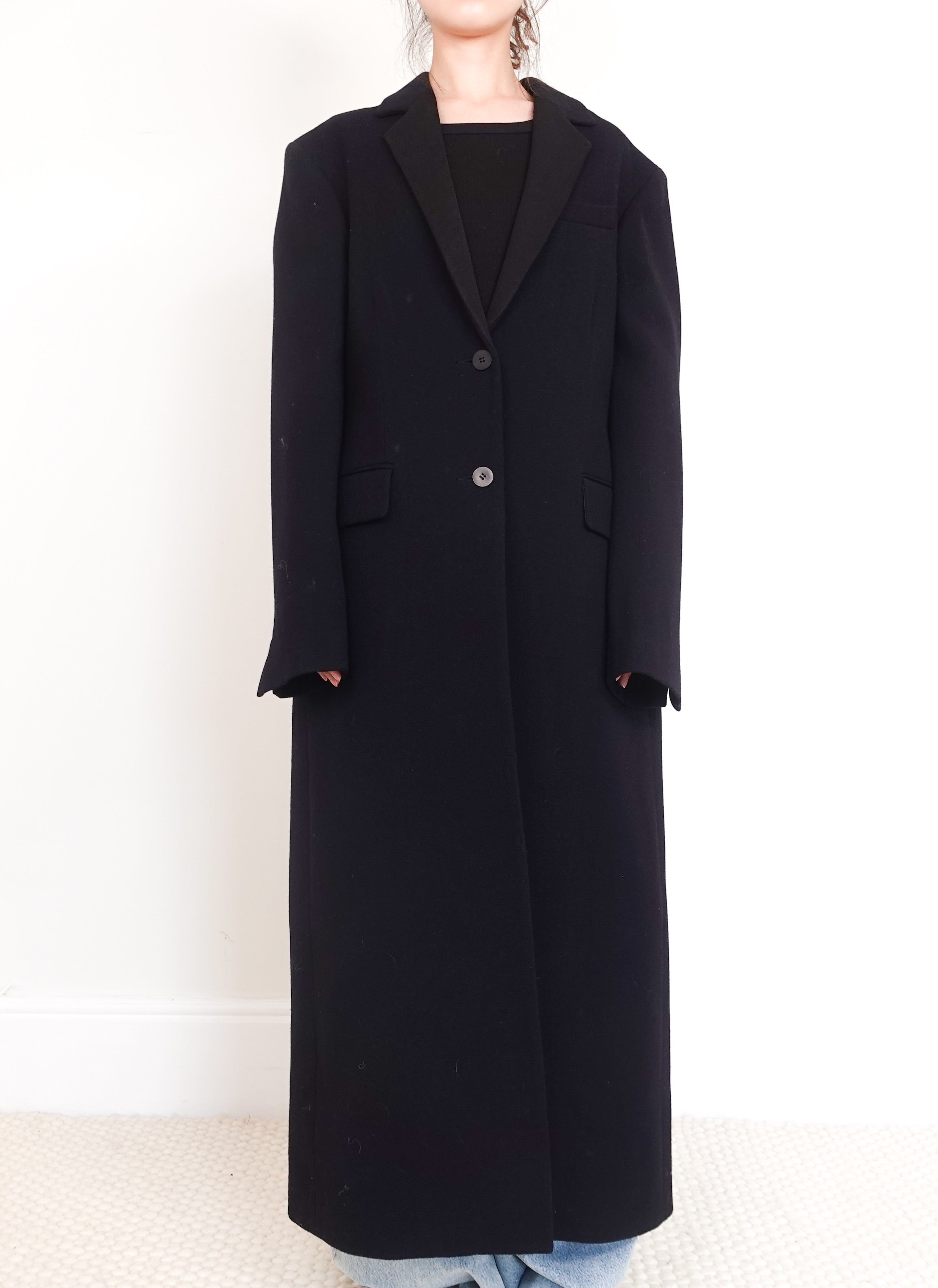 Longline wool tuxedo coat RRP £895