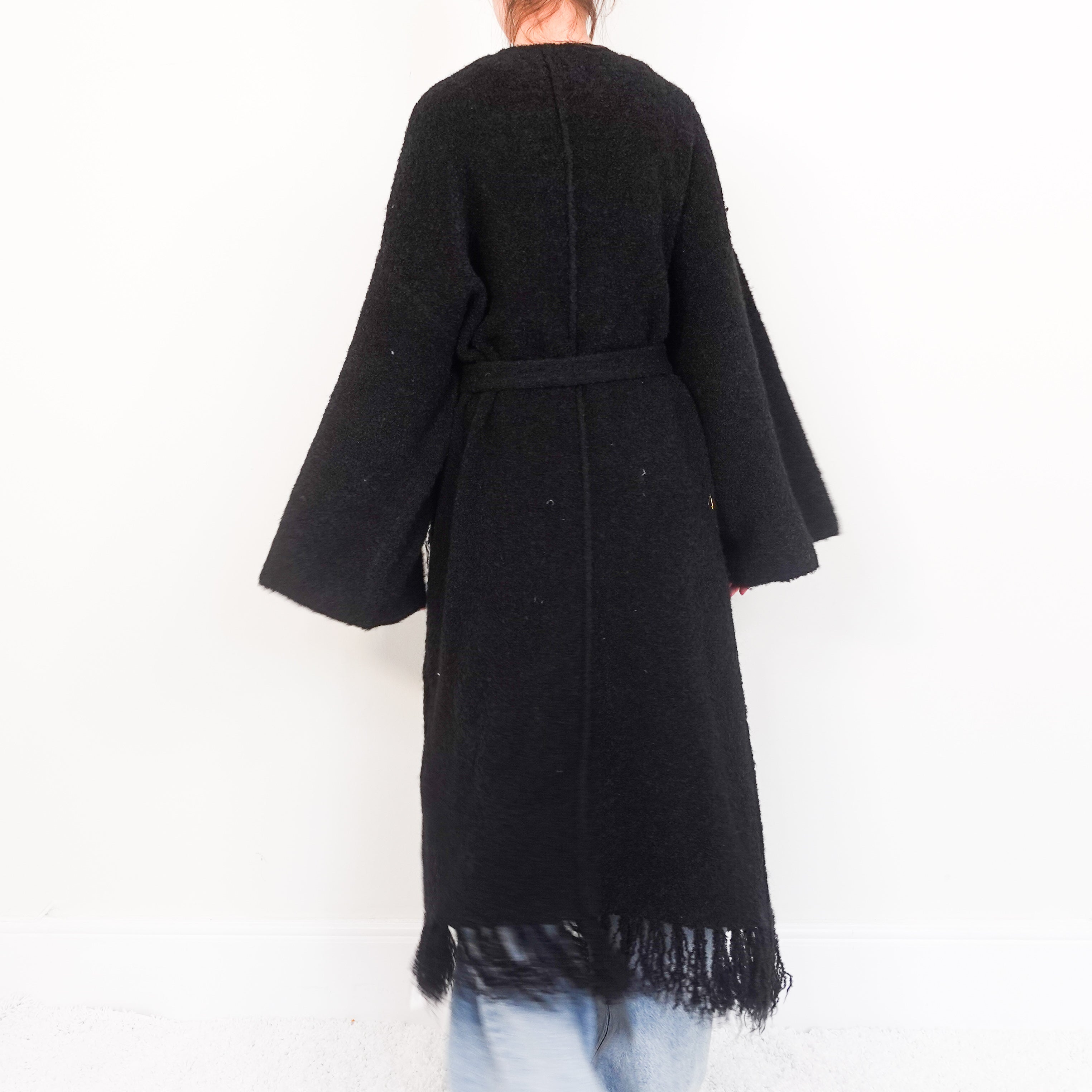 Black fringed cardigan RRP £330