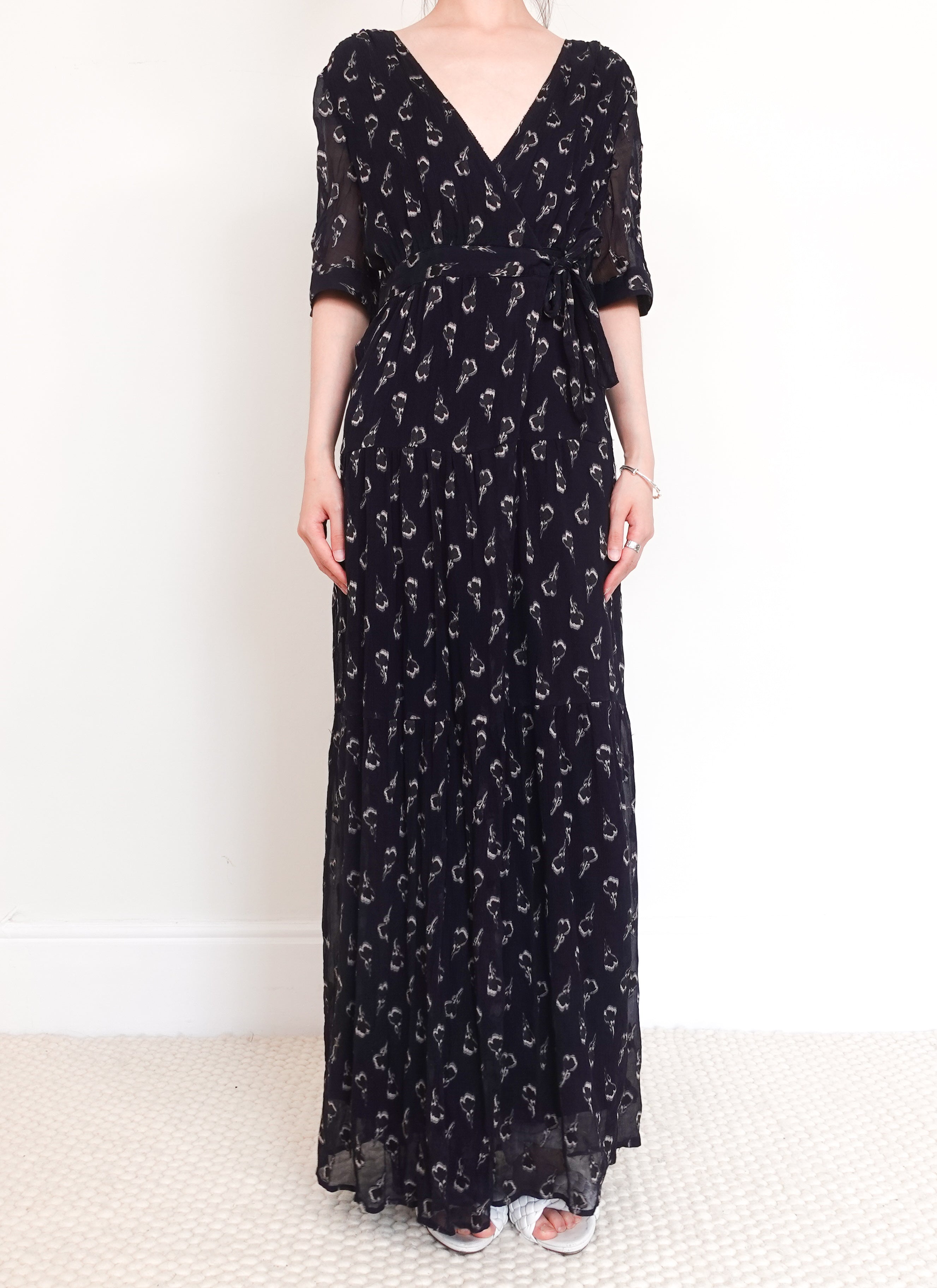 Maxi wrap dress S RRP £315