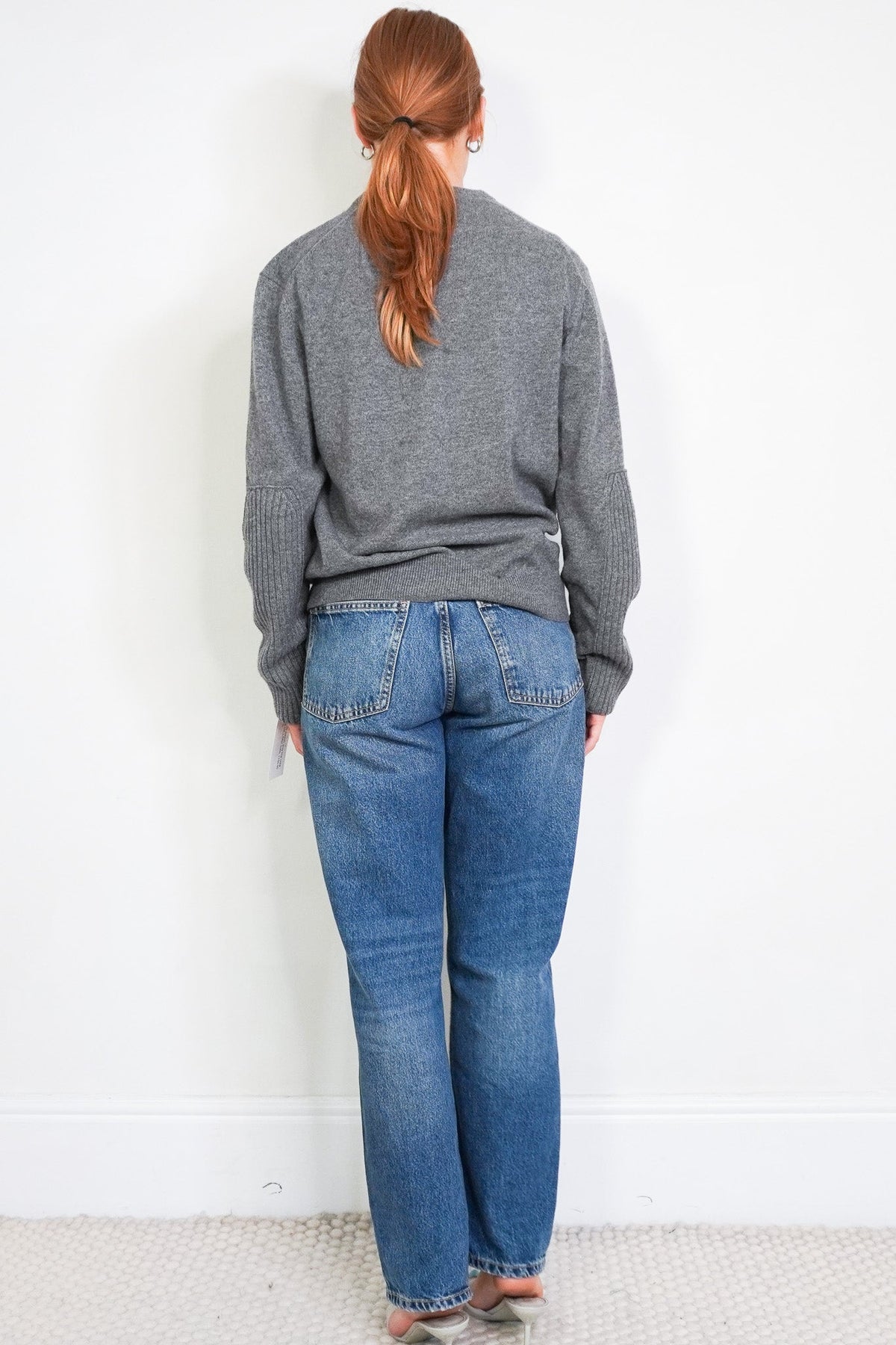Joseph Grey Knit Crew Neck (RRP £365) | Authentic Preloved