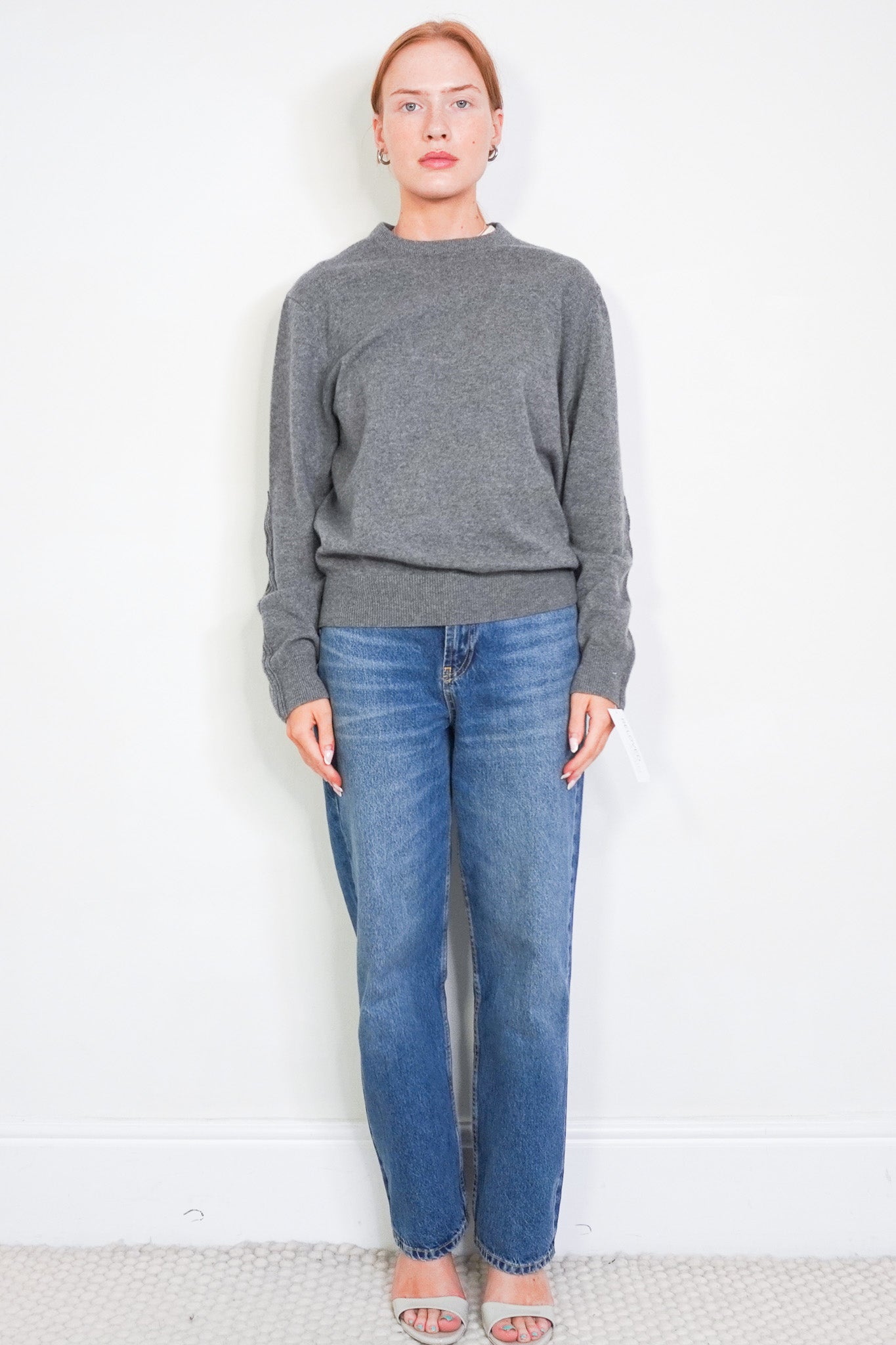 Joseph Grey Knit Crew Neck (RRP £365) | Authentic Preloved