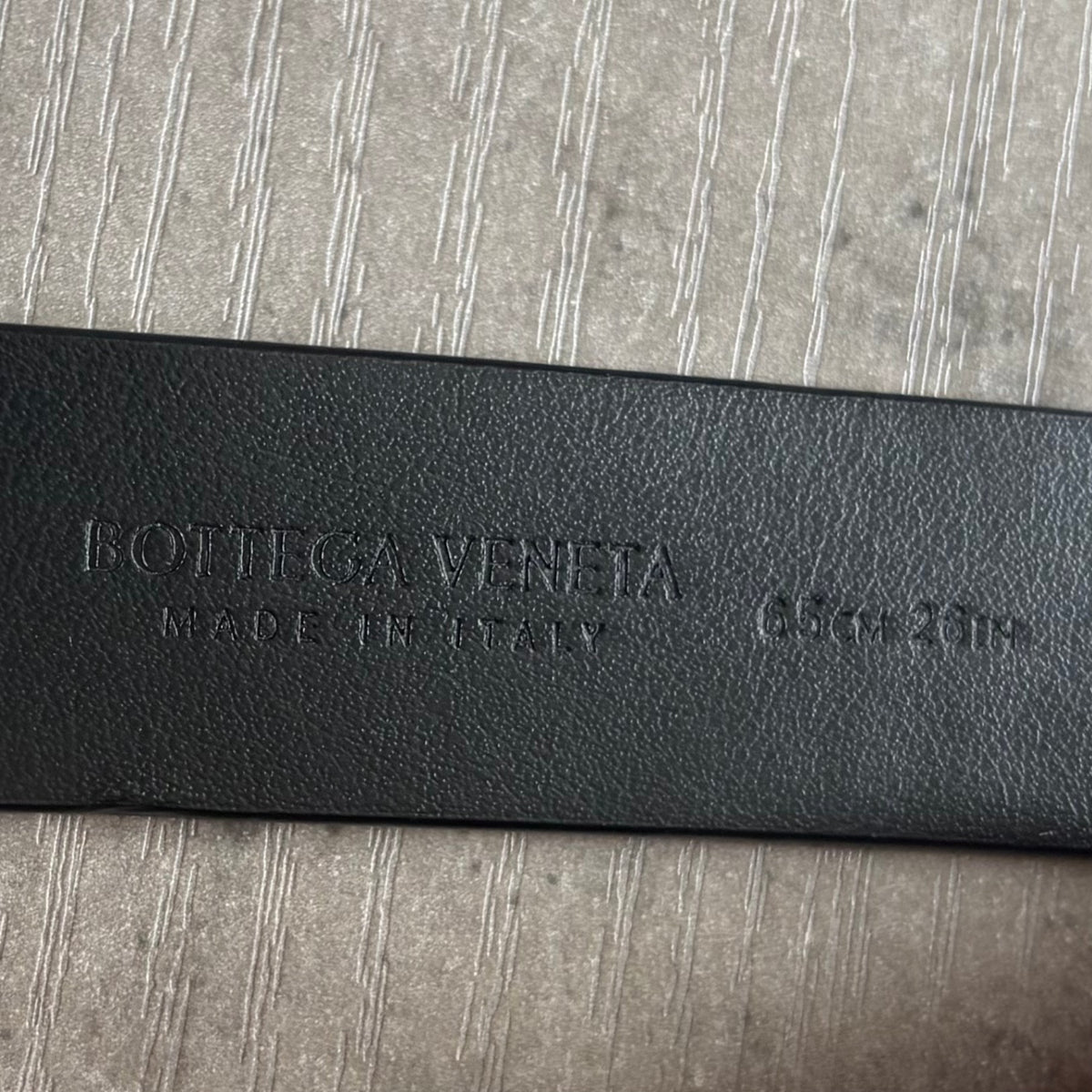 Bottega black triangle belt gold hardware 65 RRP £400