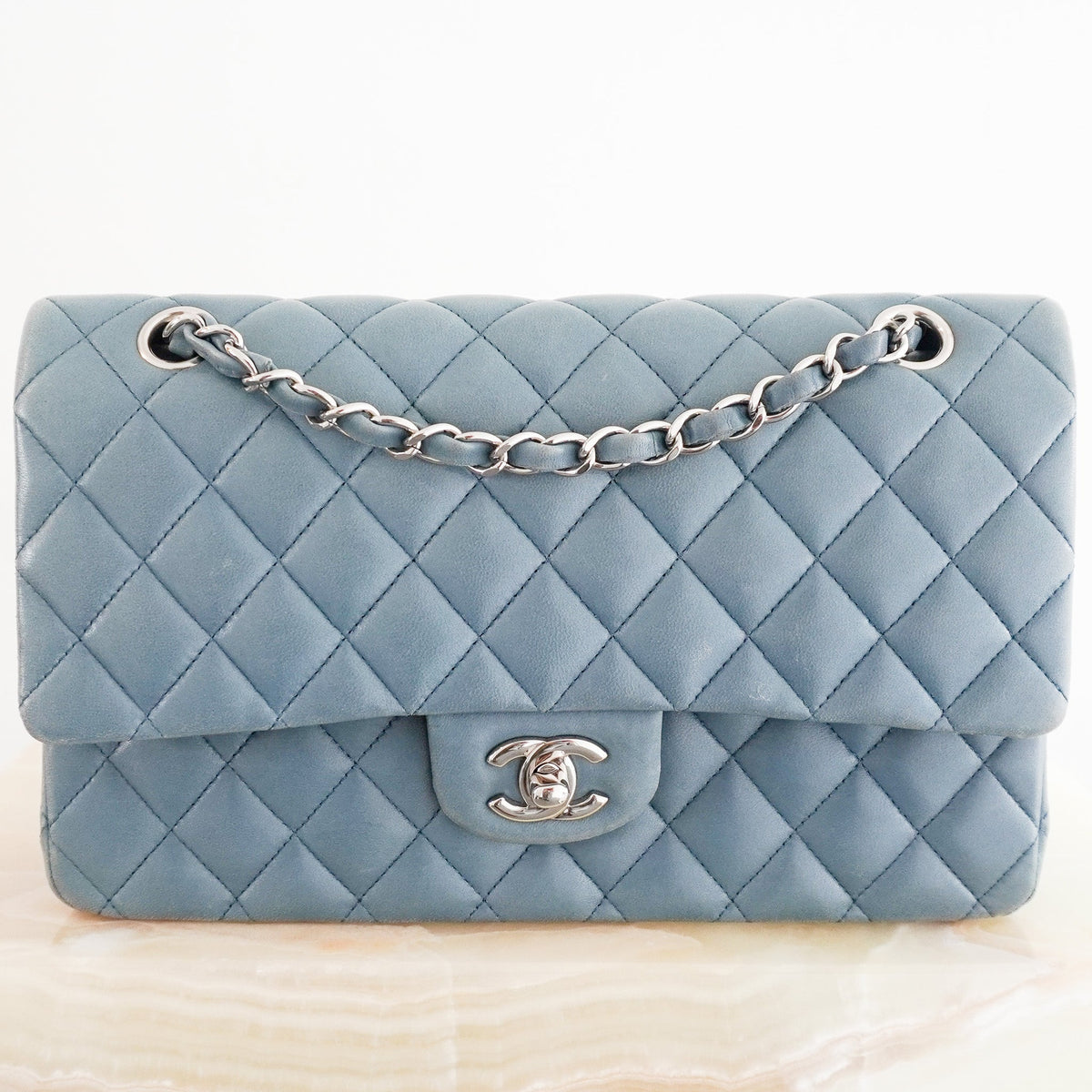 Chanel Classic Double Flap Medium Handbag in Lambskin Leather RRP £9,090 | Authentic Preloved - Reloved Again