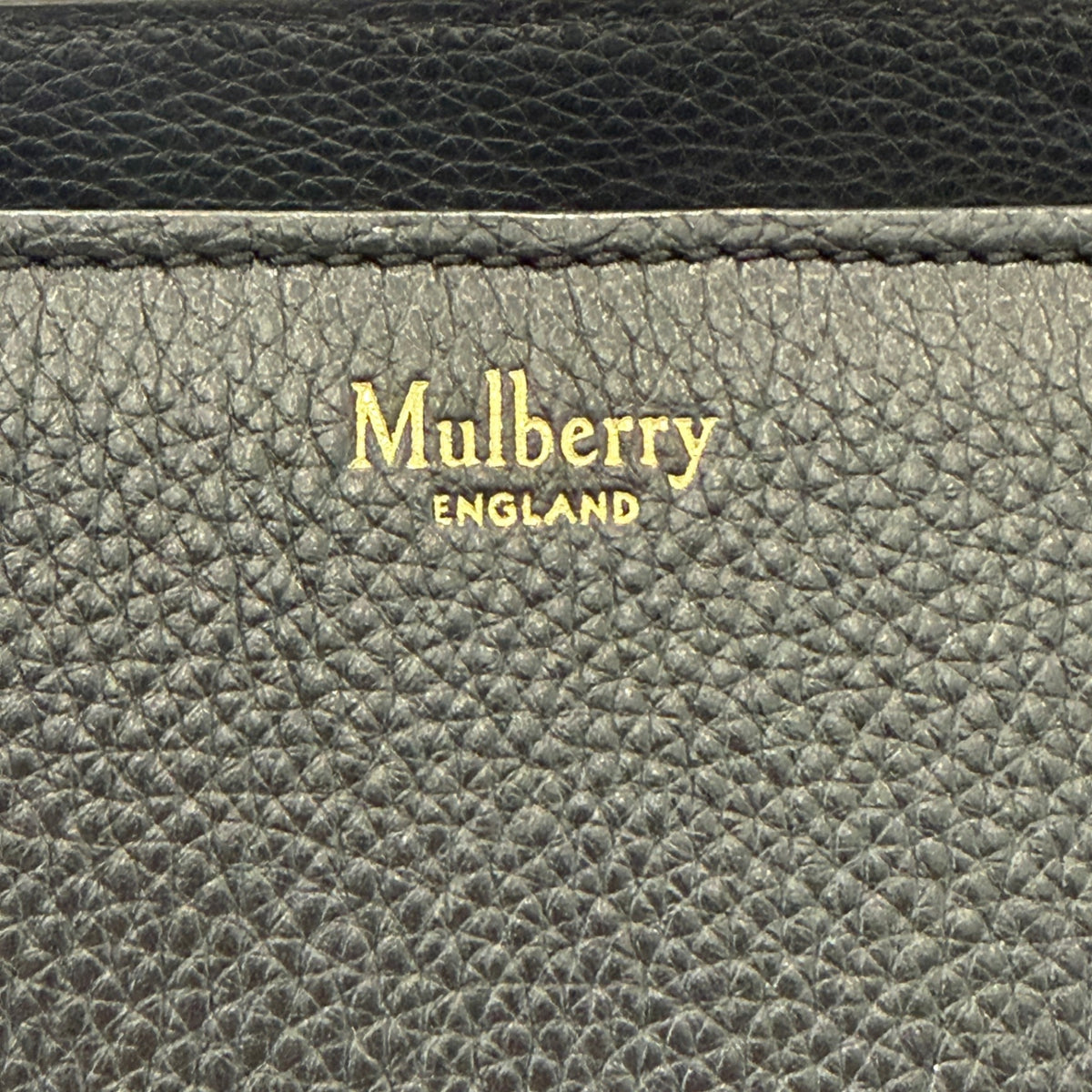 Mulberry Small Zipped Bayswater Black with Orange Interior RRP £1350