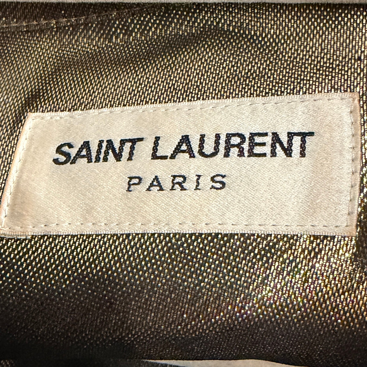 Saint Laurent lame gold shirt FR 40