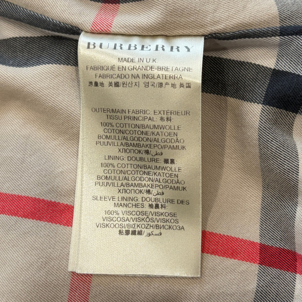 Burberry trenchcoat UK 10