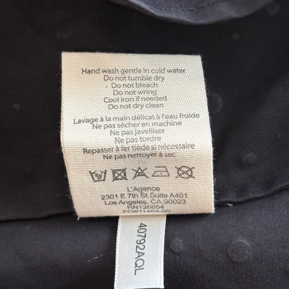 L'Agence Black Shirt RRP £370