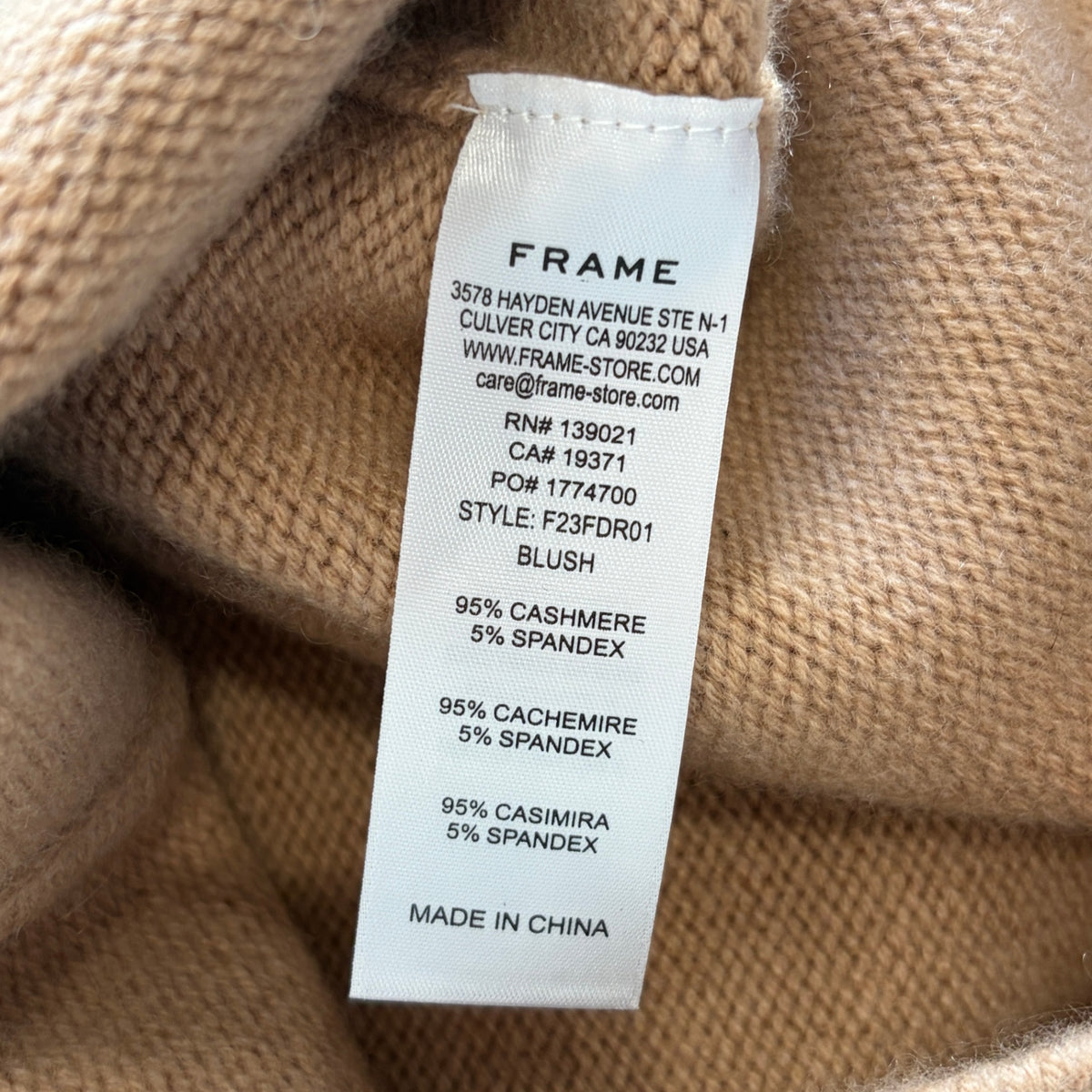 Frame Cashmere Dress S RRP £665
