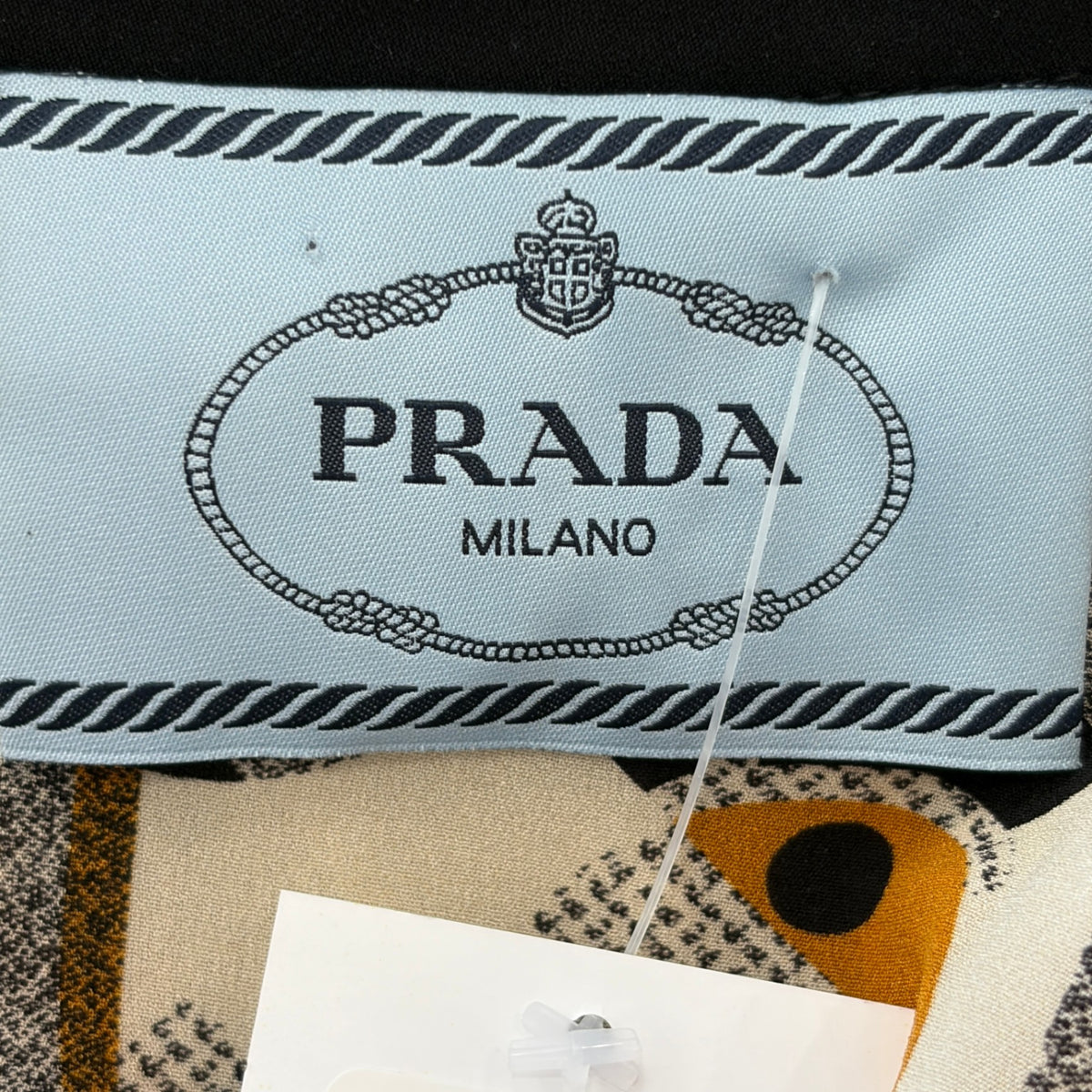 Prada Milano orange and black dress UK S RRP £1000