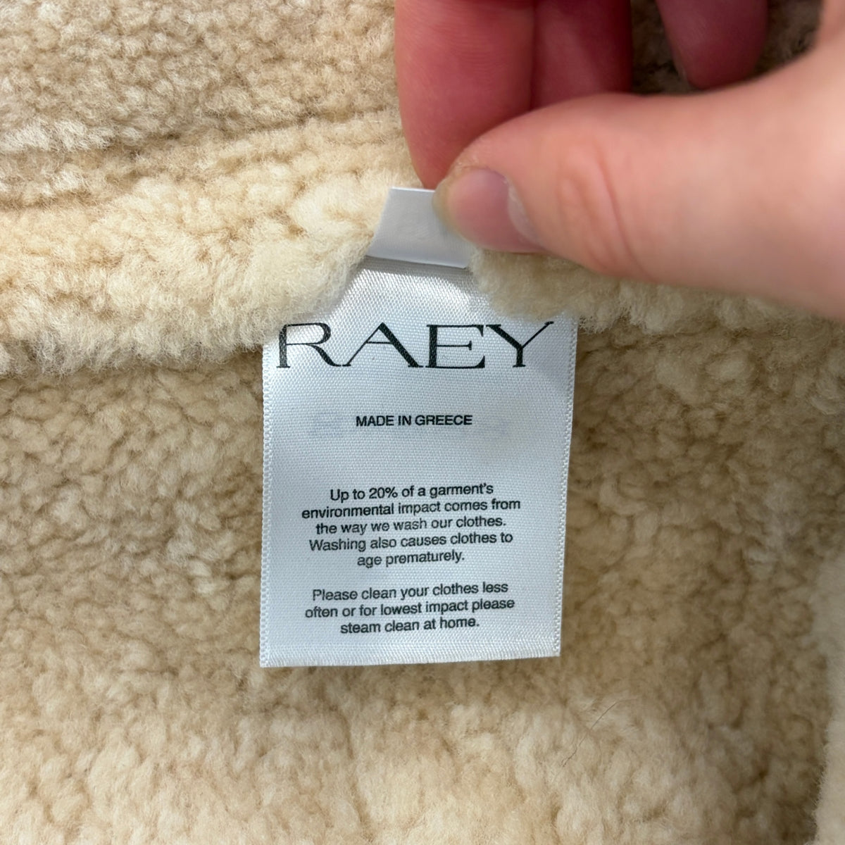 Raey sheepskin coat RRP £1200