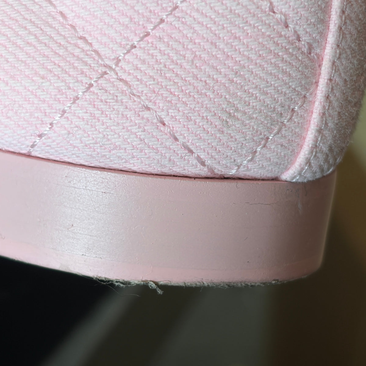 Chanel Pink Denim Quilted Cap Toe Ballet Flats (RRP £820) | Authentic Preloved - Reloved Again