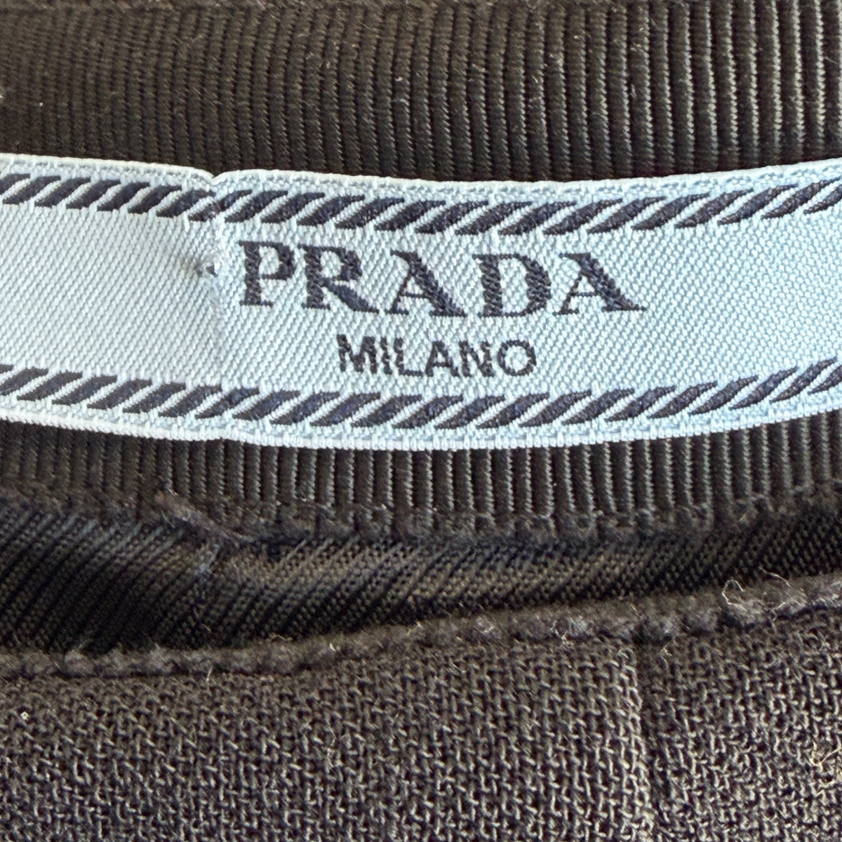 Prada Black Wool A-Line Midi Skirt (RRP £1000) | Authentic Preloved - Reloved Again
