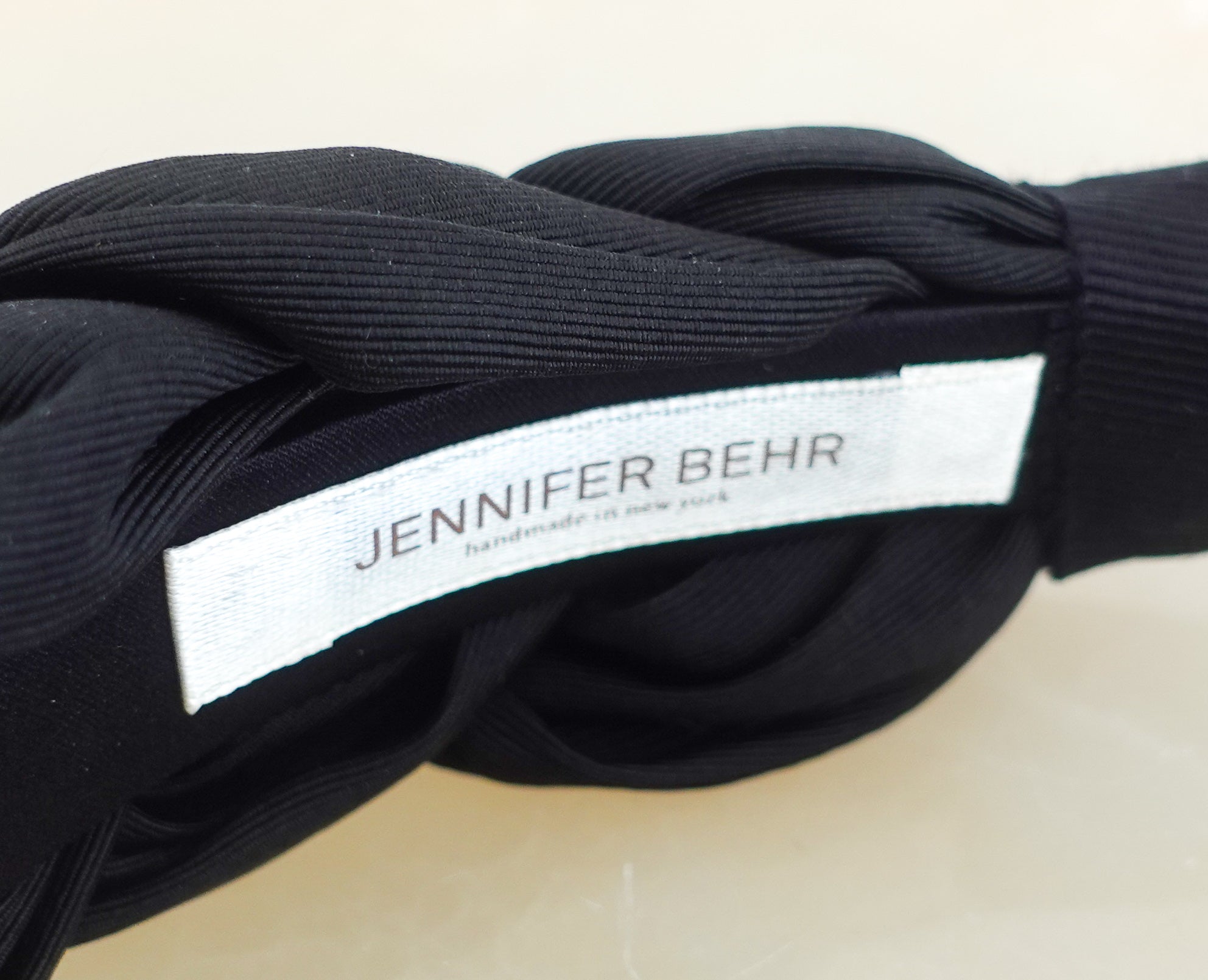 Black woven headband RRP £300