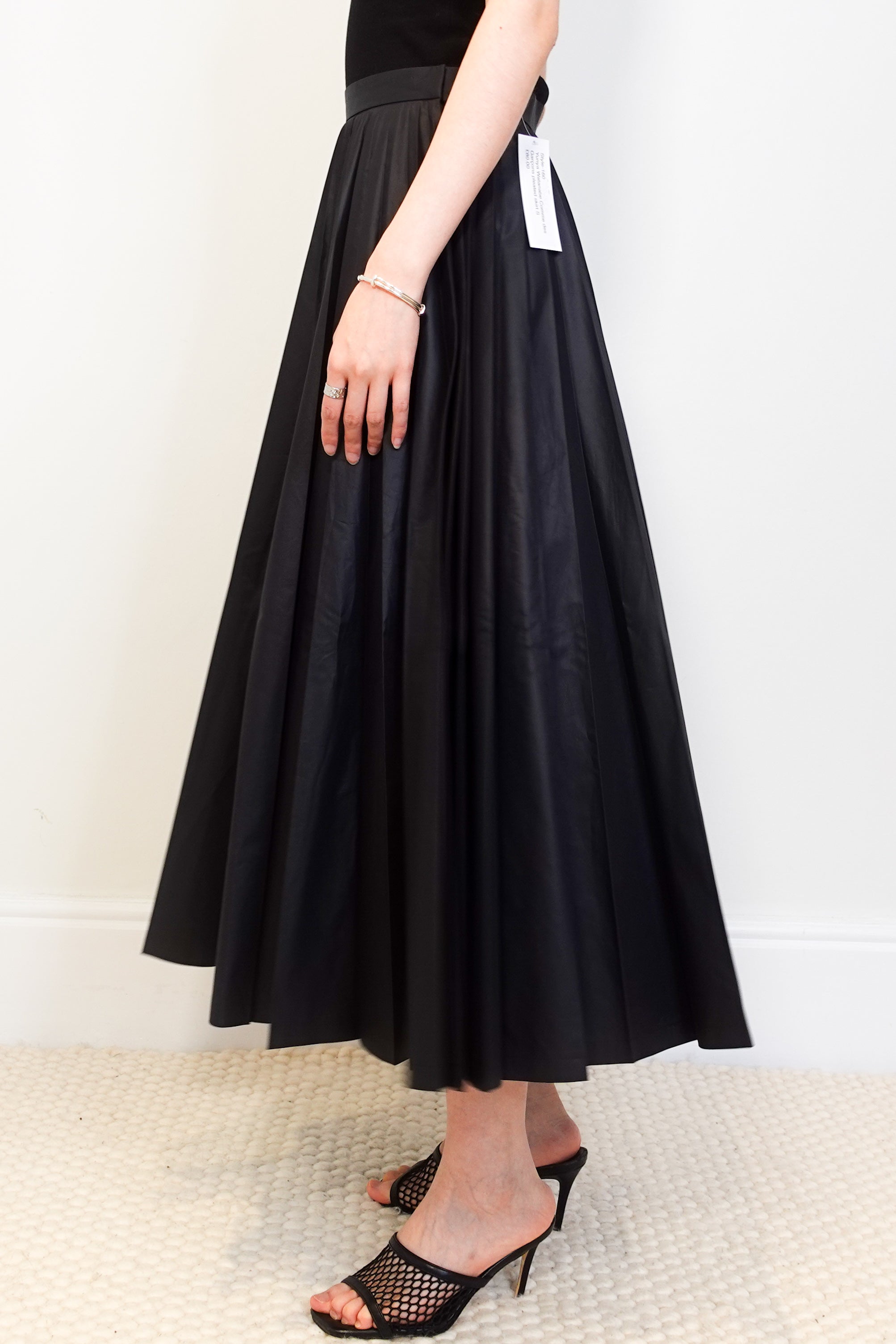 Pleated accordian midi skirt RRP £645