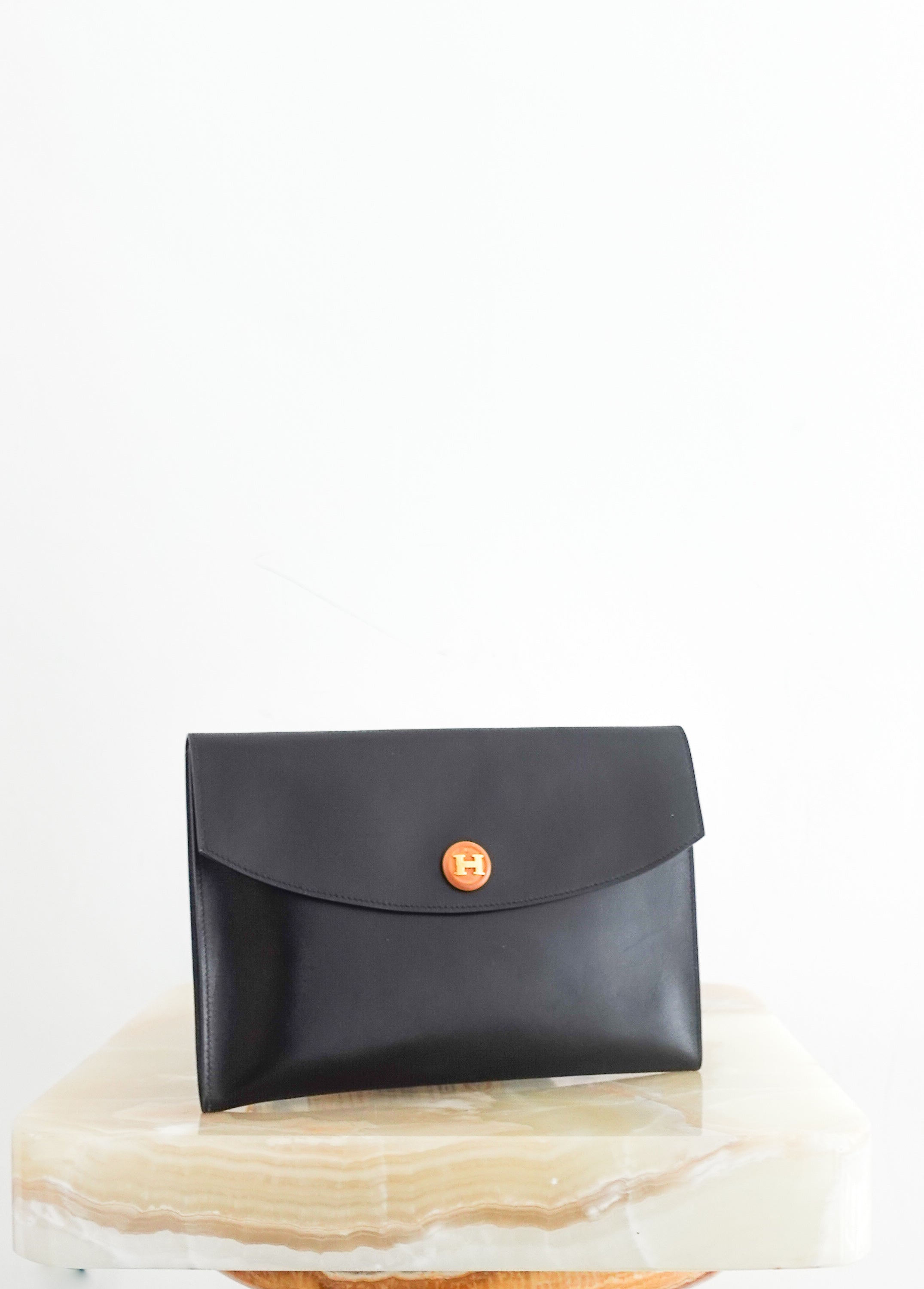 Black Rio envelope clutch RRP £1k